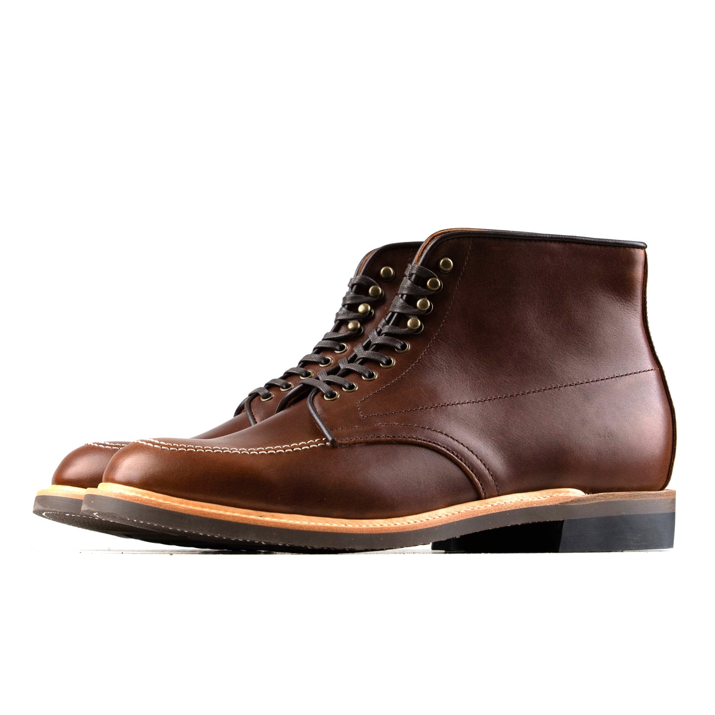 Indiana Moctoe Boot - luosjiet®boots - Brown Full Grain Pull-Up Cowhide