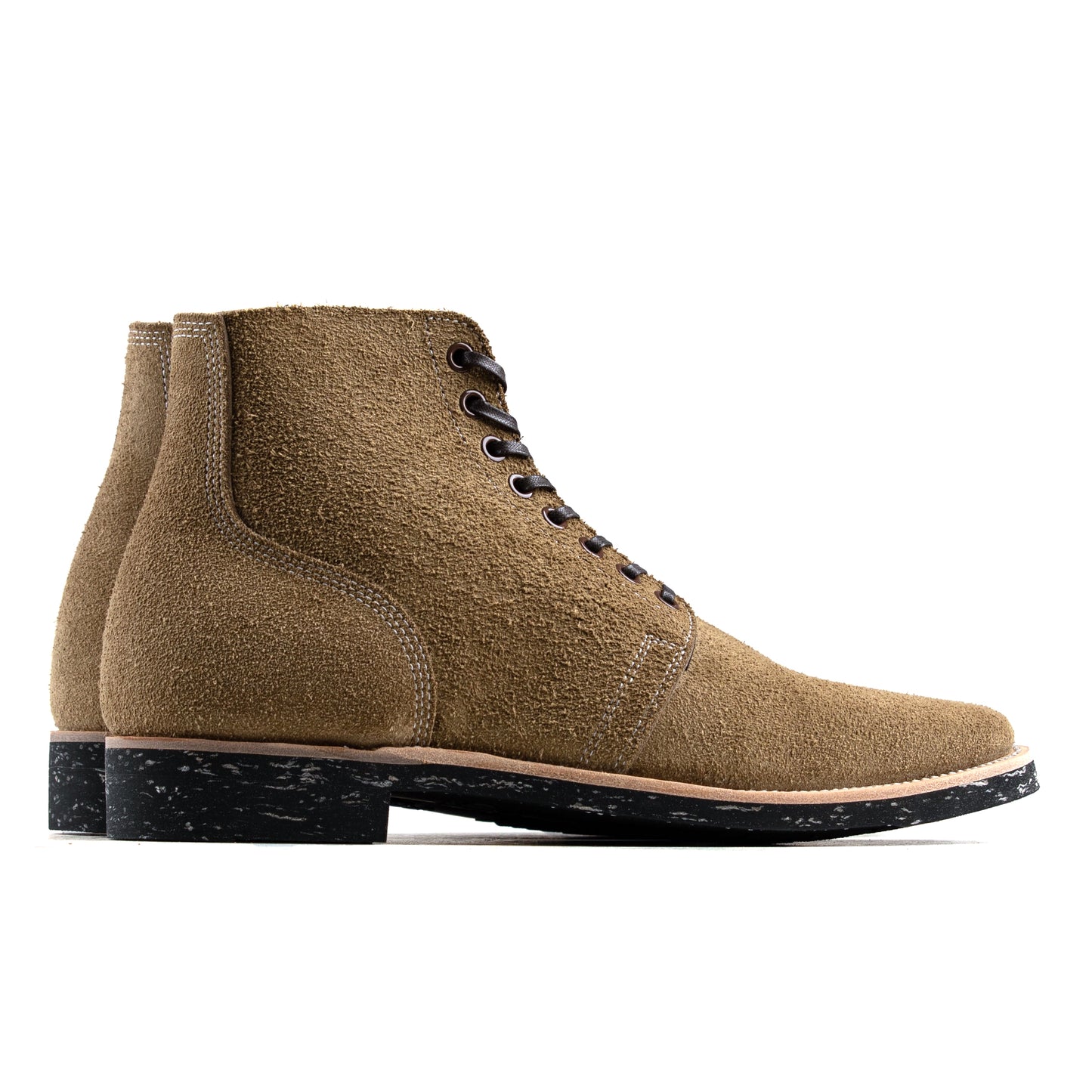 M1942 Boondoker Boot - luosjiet®boots -  Olive Oiled Nubuck Reverse(German)