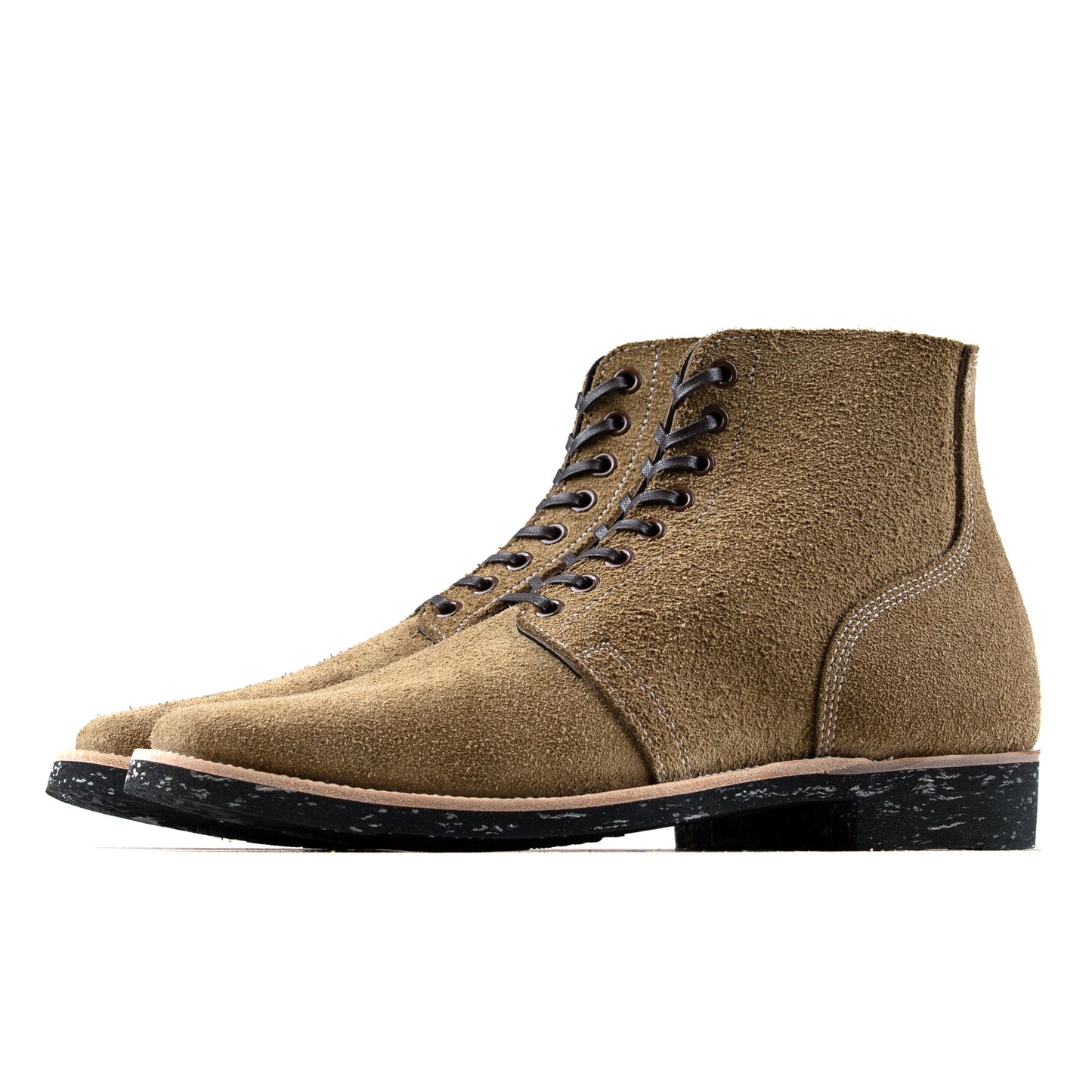 M1942 Boondoker Boot - luosjiet®boots -  Olive Oiled Nubuck Reverse(German)