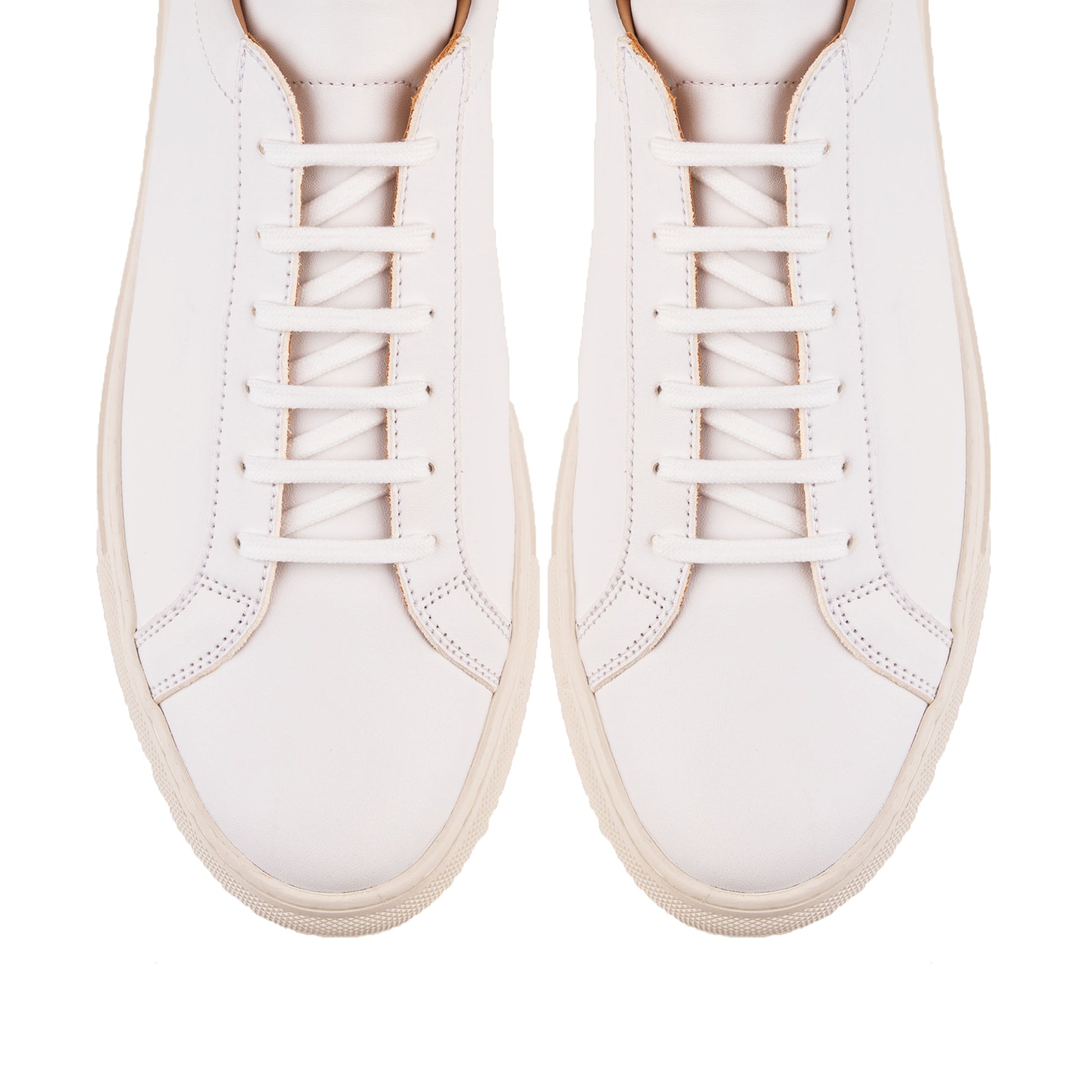 6 Eyelets White Sneaker - luosjiet®Sneakers -  White ECO Leather