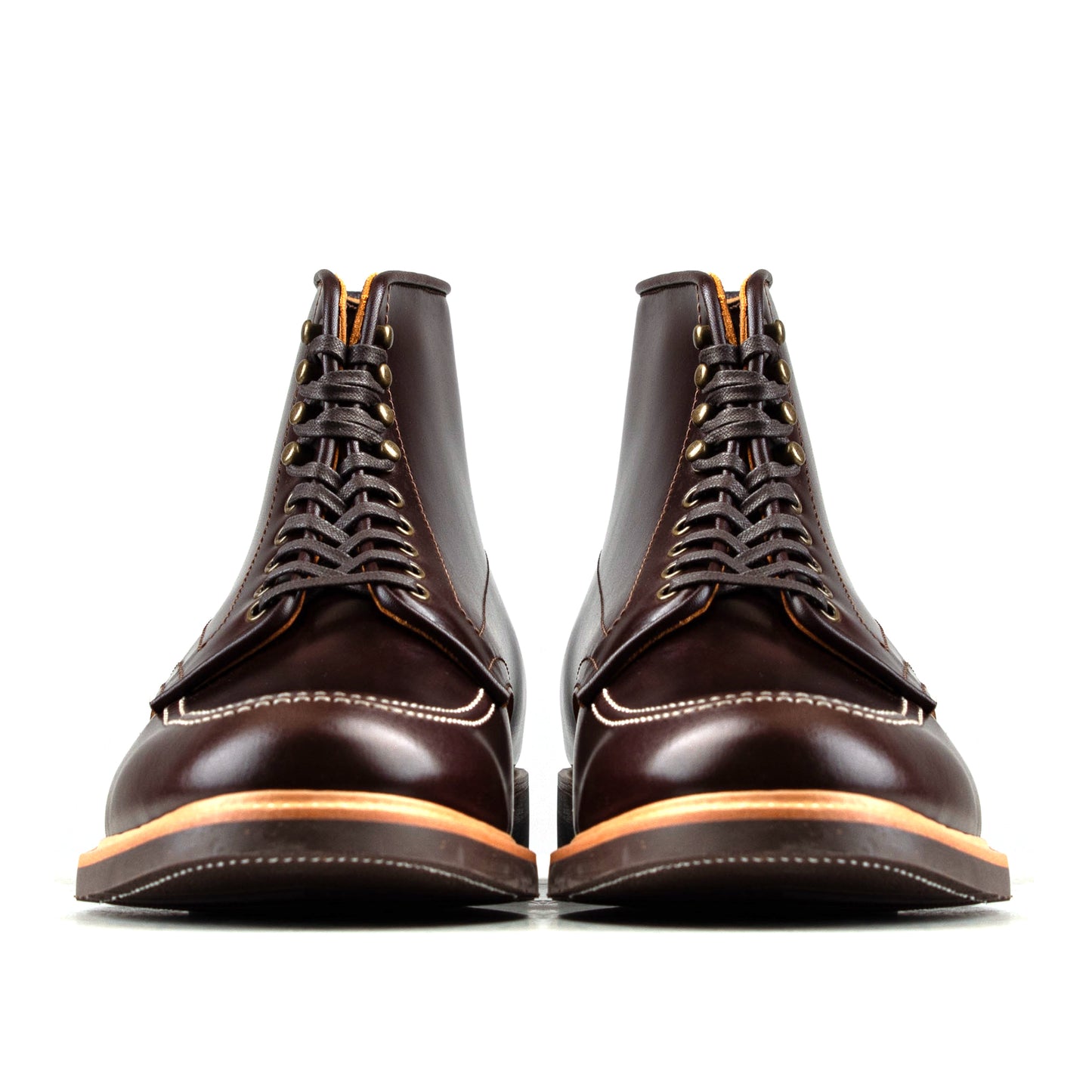 Indiana MocToe Boot -luosjiet®boots - Dark Brown TeaCore Smooth Cowhide