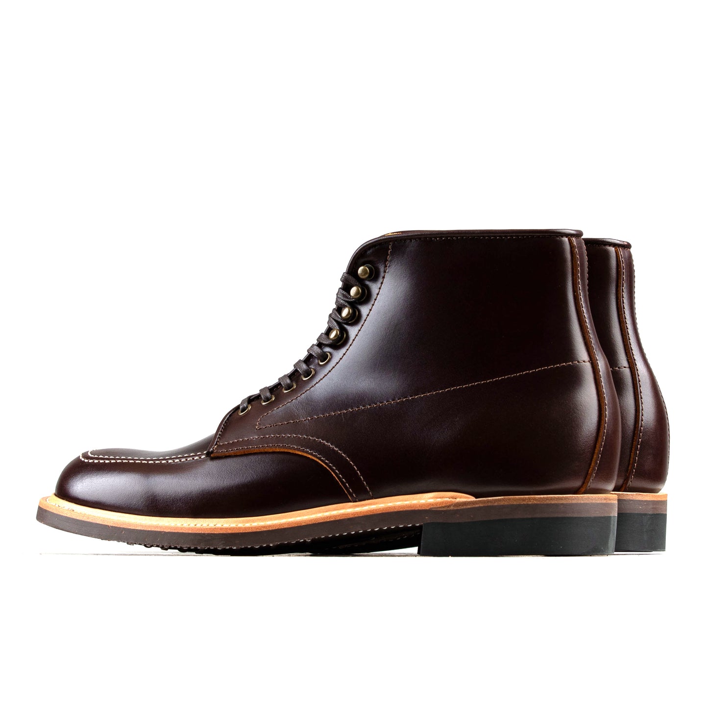 Indiana MocToe Boot -luosjiet®boots - Dark Brown TeaCore Smooth Cowhide