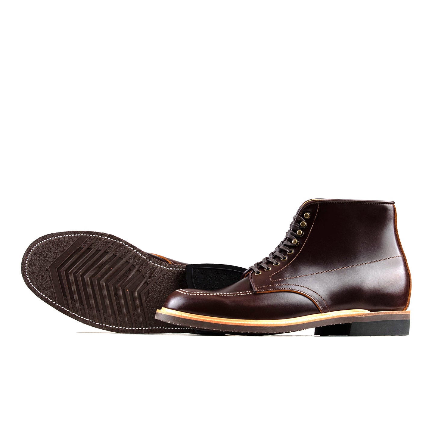 Indiana MocToe Boot -luosjiet®boots - Dark Brown TeaCore Smooth Cowhide