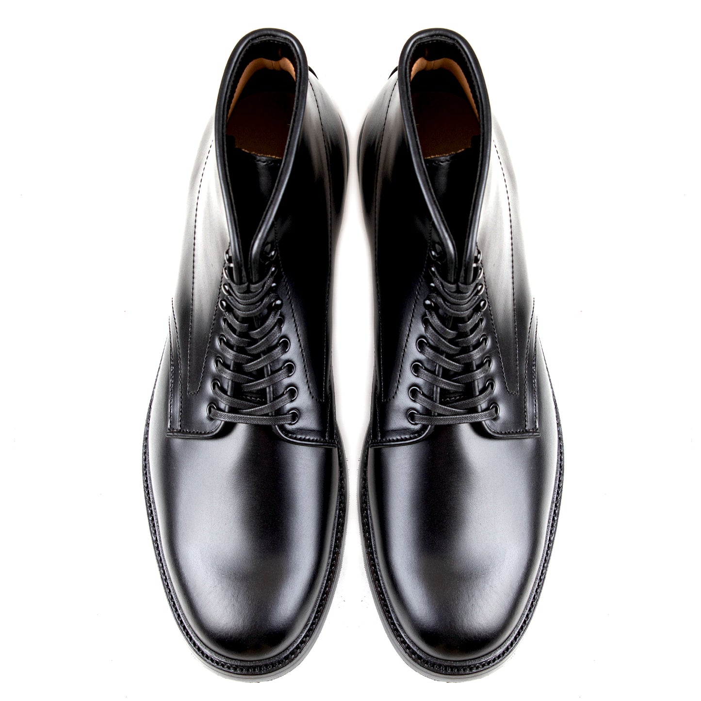 Plain Toe Boot - luosjiet®boots - Black Smooth Cowhide