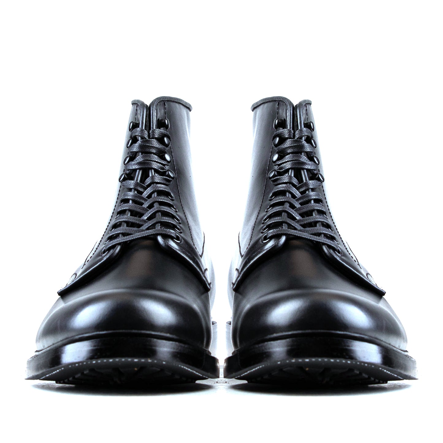 Plain Toe Boot - luosjiet®boots - Black Smooth Cowhide