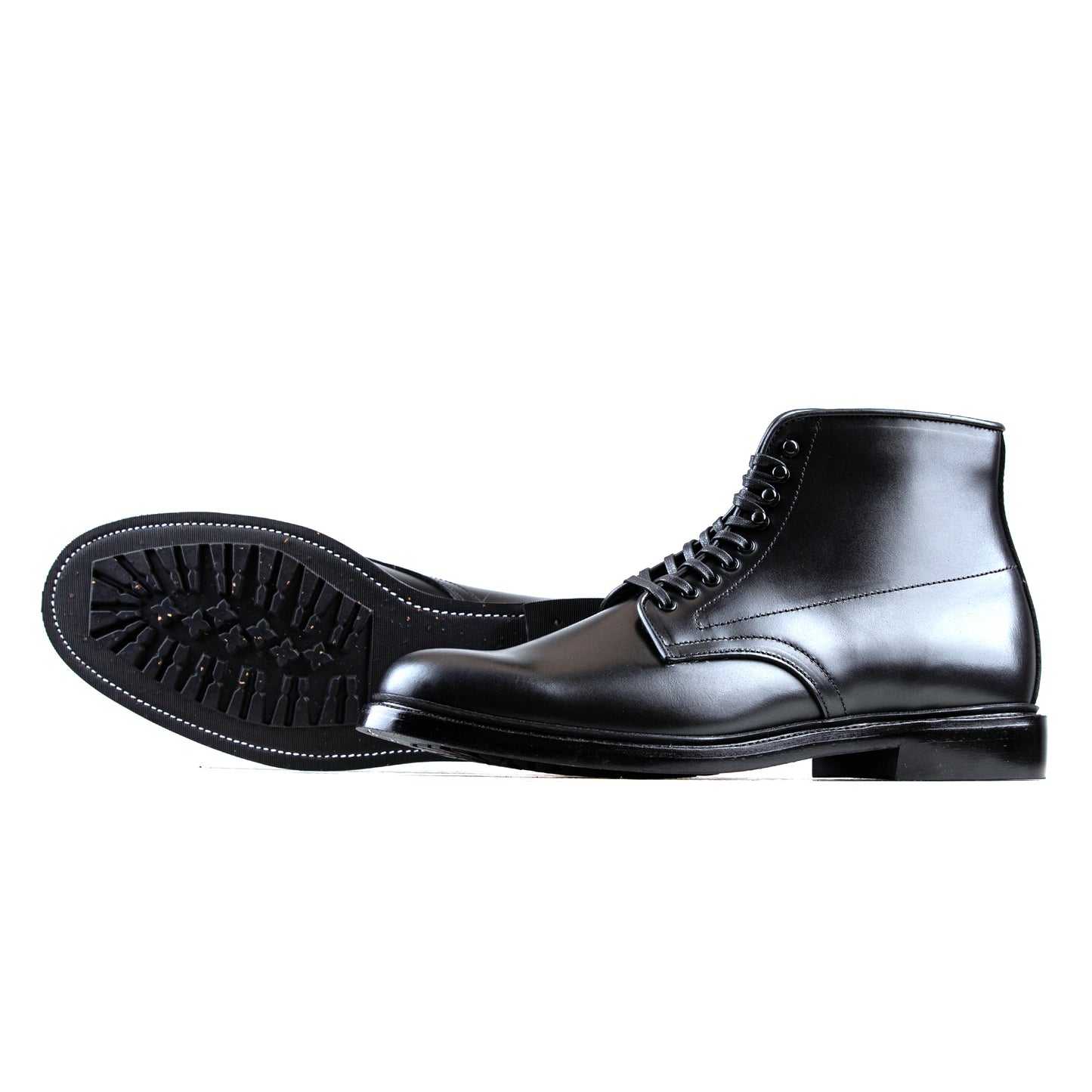 Plain Toe Boot - luosjiet®boots - Black Smooth Cowhide