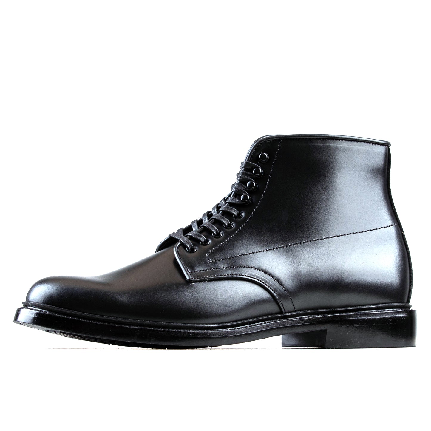 Plain Toe Boot - luosjiet®boots - Black Smooth Cowhide