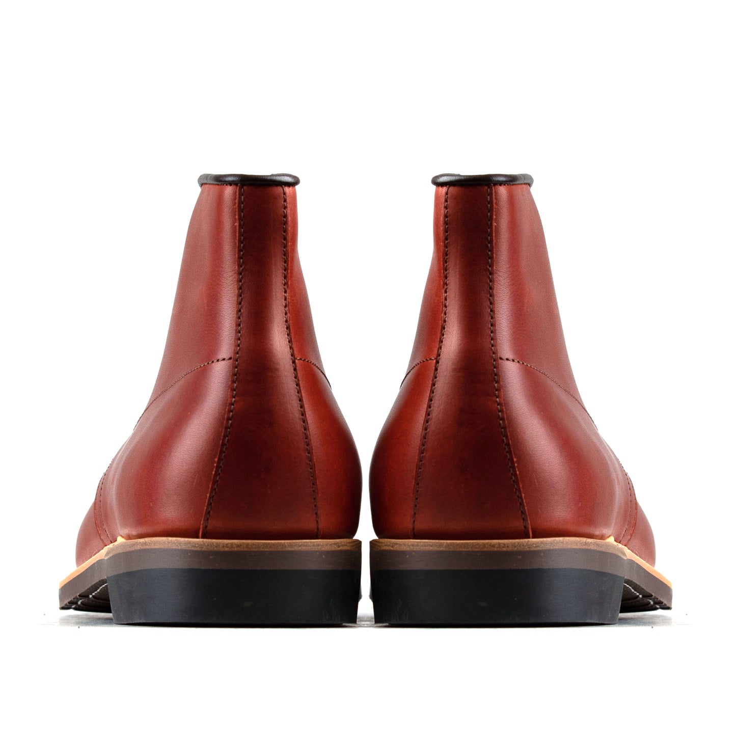 Indiana MocToe Boot - luosjiet®boots - BrickRed Full Grain Cowhide