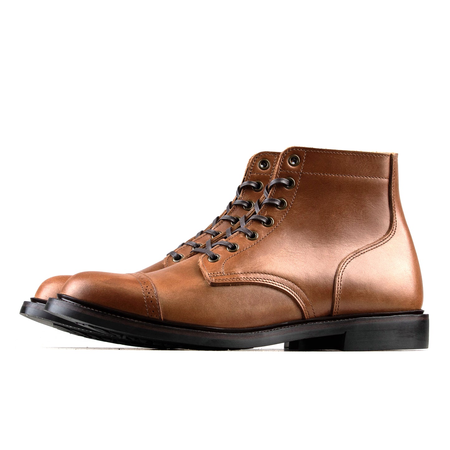 CapToe Commander Boot - luosjiet®boots - Tan Refresh Waxy