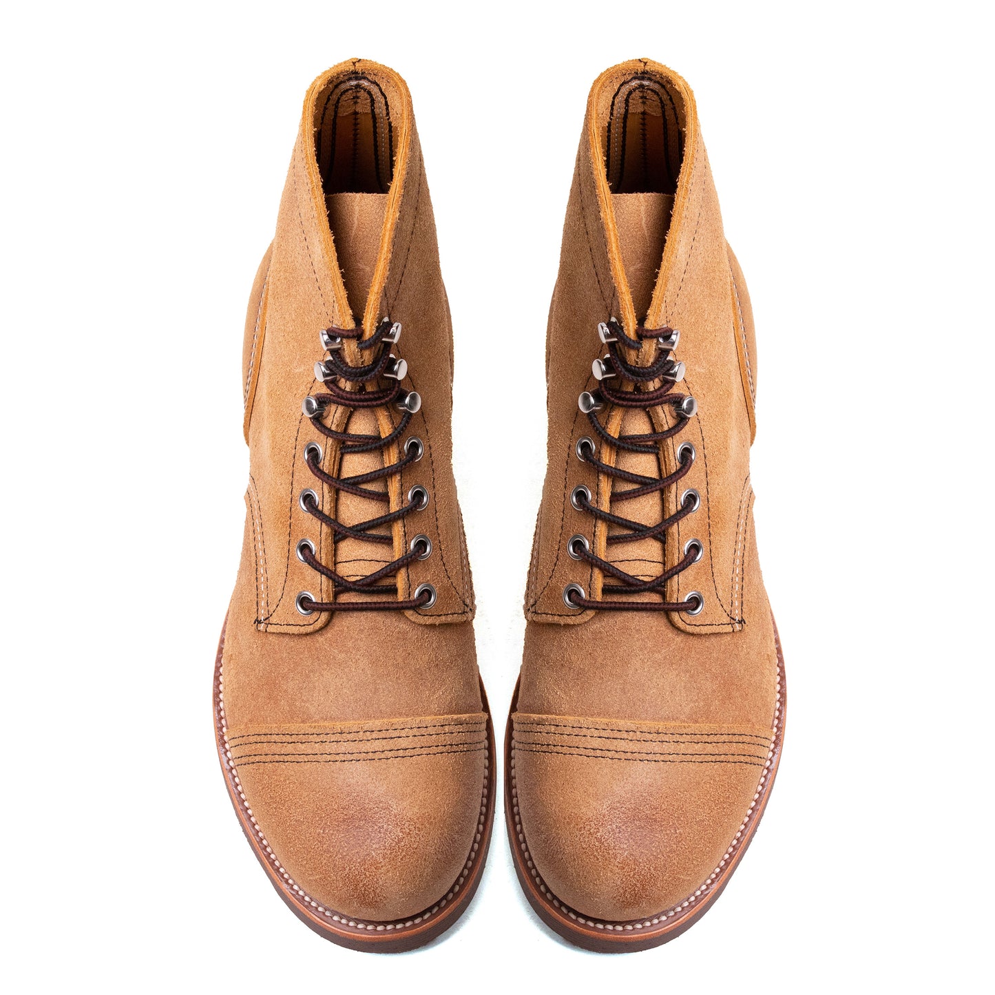Classic Paratroop Boots - luosjiet®boots - Yellow Brown Grain Cowhide Reverse
