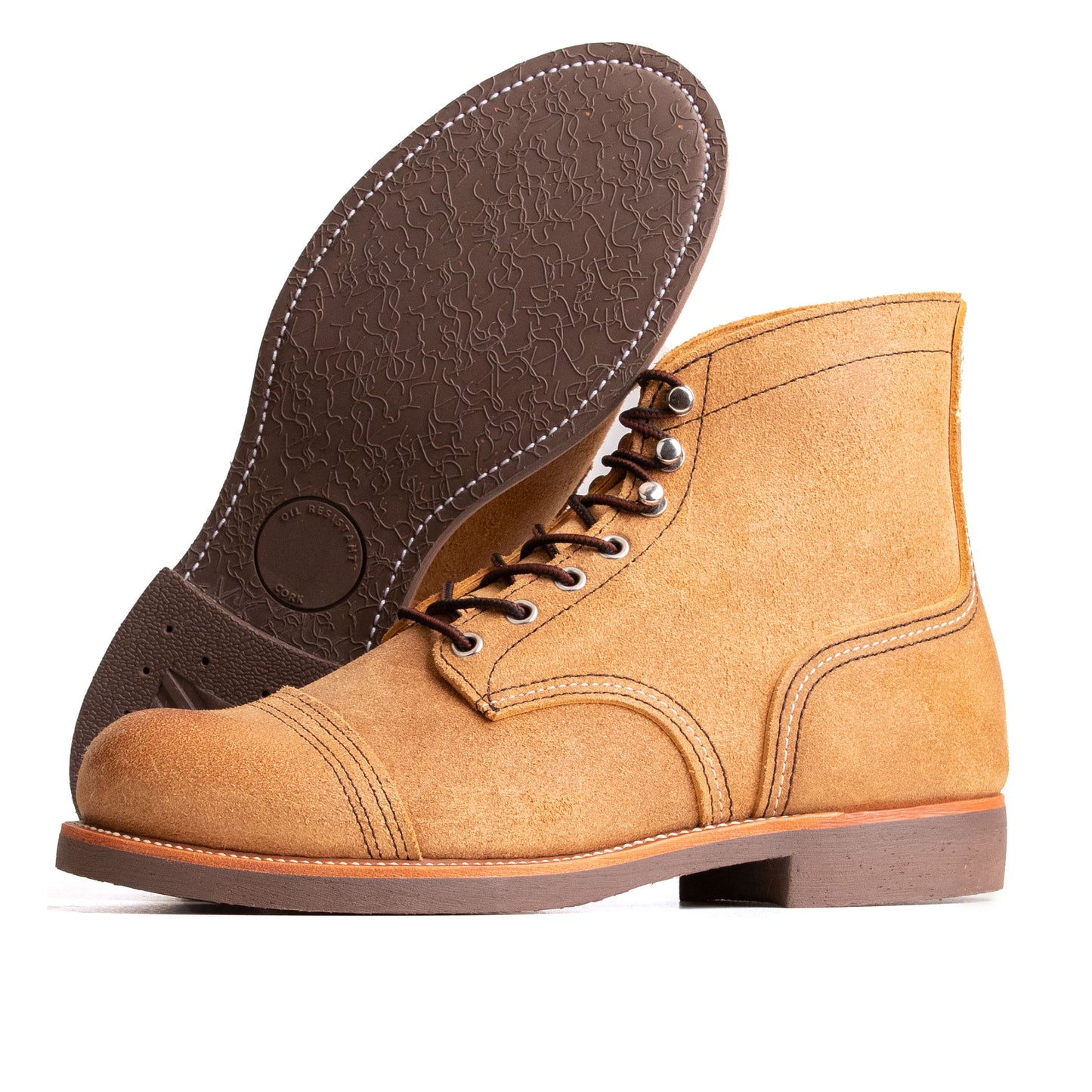 Classic Paratroop Boots - luosjiet®boots - Yellow Brown Grain Cowhide Reverse