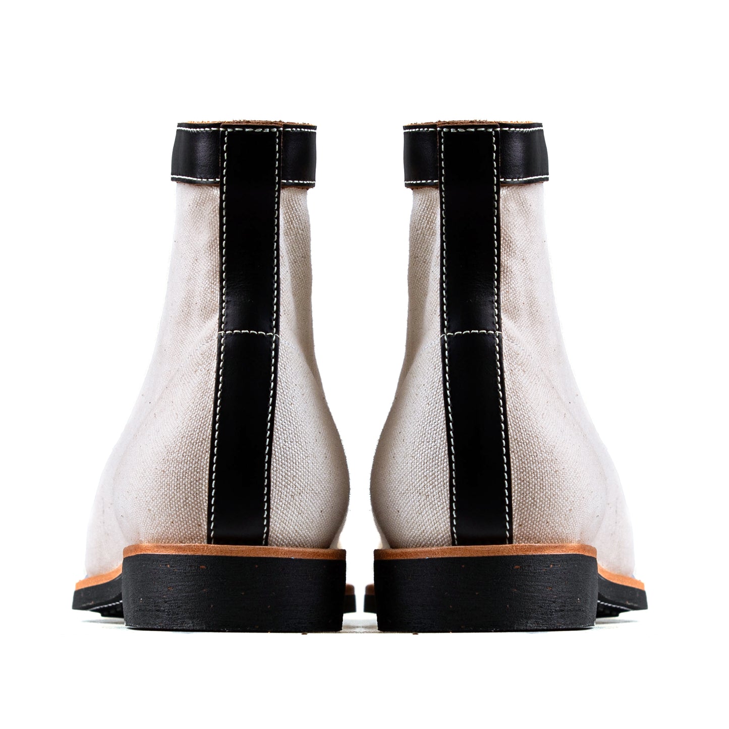 Boxing Boot - luosjiet®boots - Black TeaCore OTA Cowhide + 16oz Canvas
