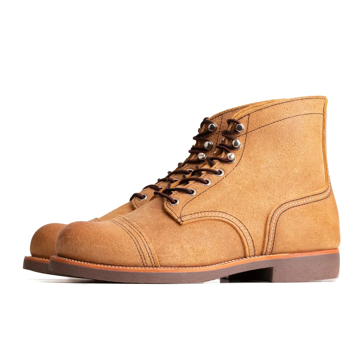 Classic Paratroop Boots - luosjiet®boots - Yellow Brown Grain Cowhide Reverse