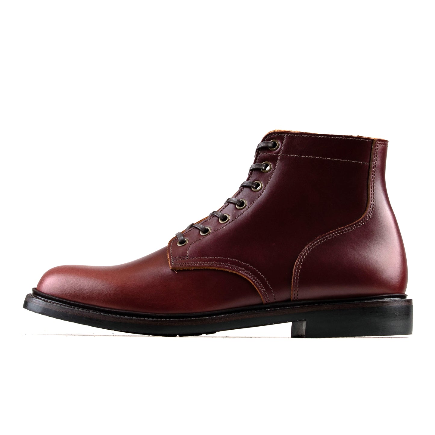 Plain Commander Boot - luosjiet®boots - Wine TeaCore Smooth Cowhide