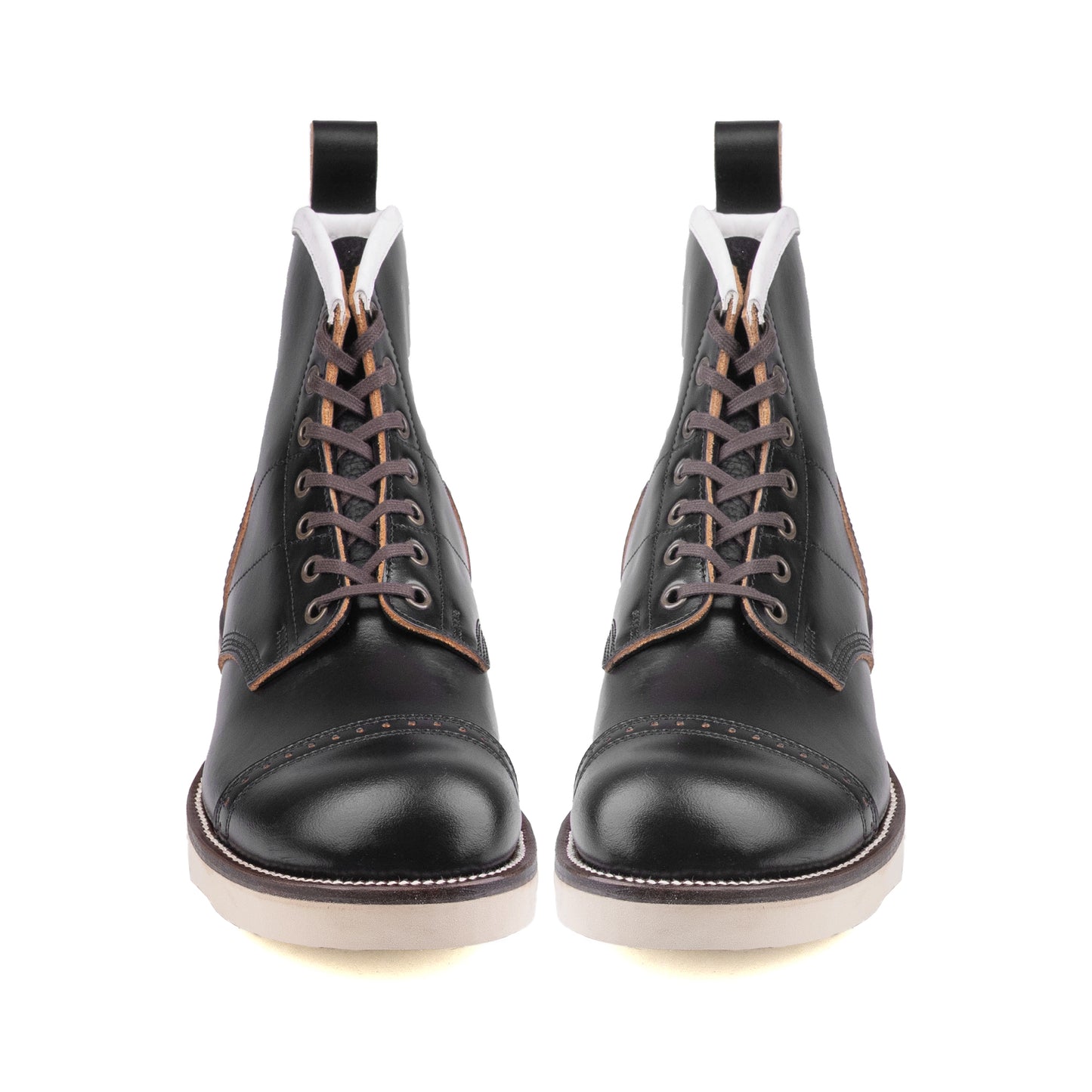Munson City Paratroop Boot - luosjiet®boots - Black TeaCore Smooth Cowhide