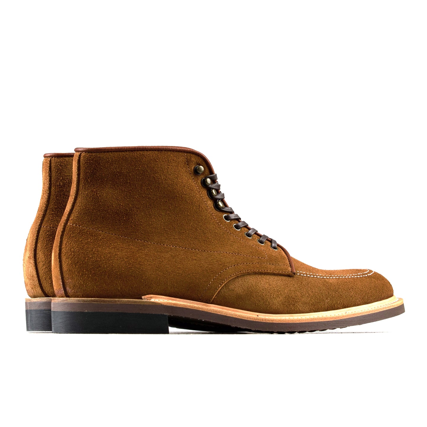 Indiana MocToe Boot - luosjiet®boots - Yellow Brown Oiled Cowhide Reverse