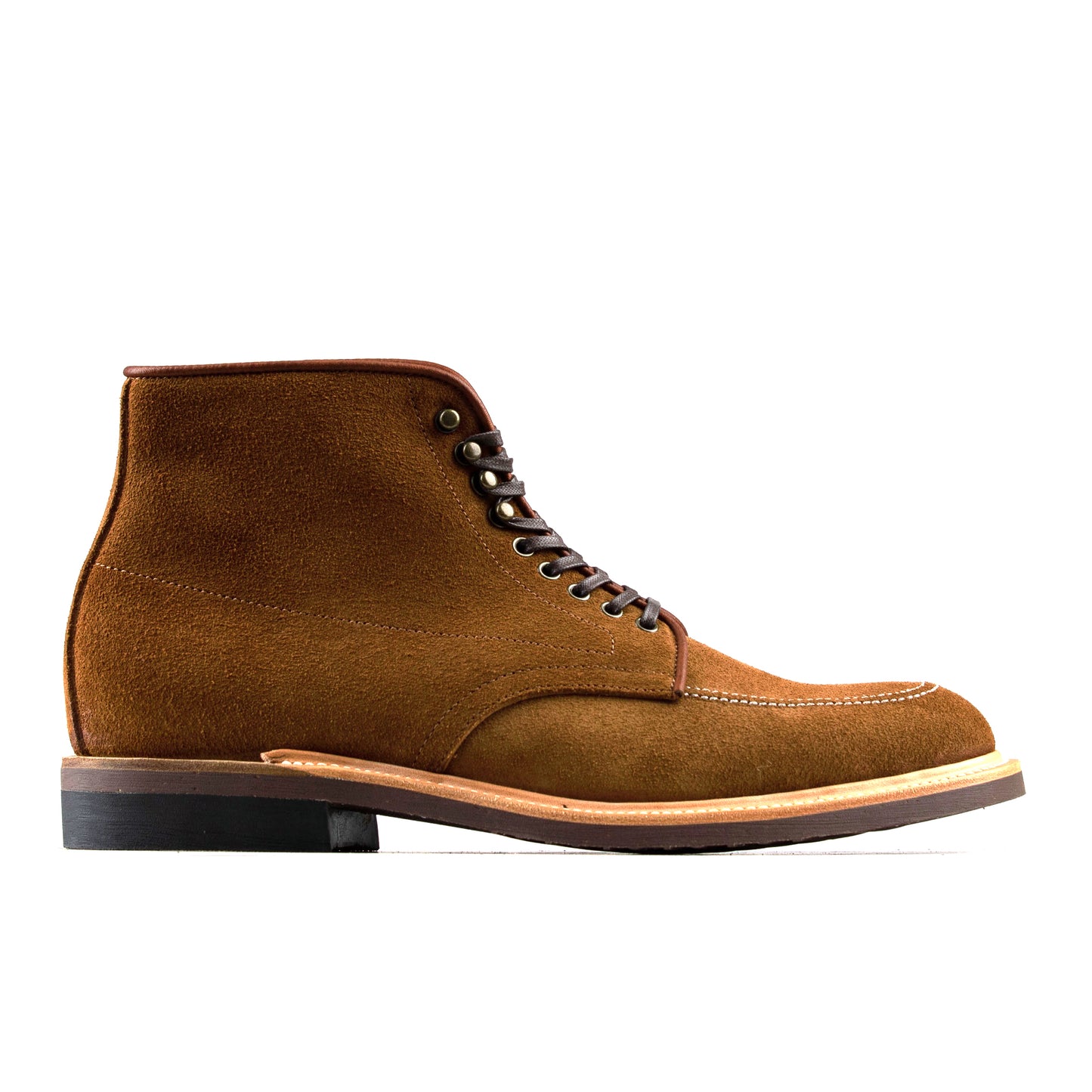 Indiana MocToe Boot - luosjiet®boots - Yellow Brown Oiled Cowhide Reverse