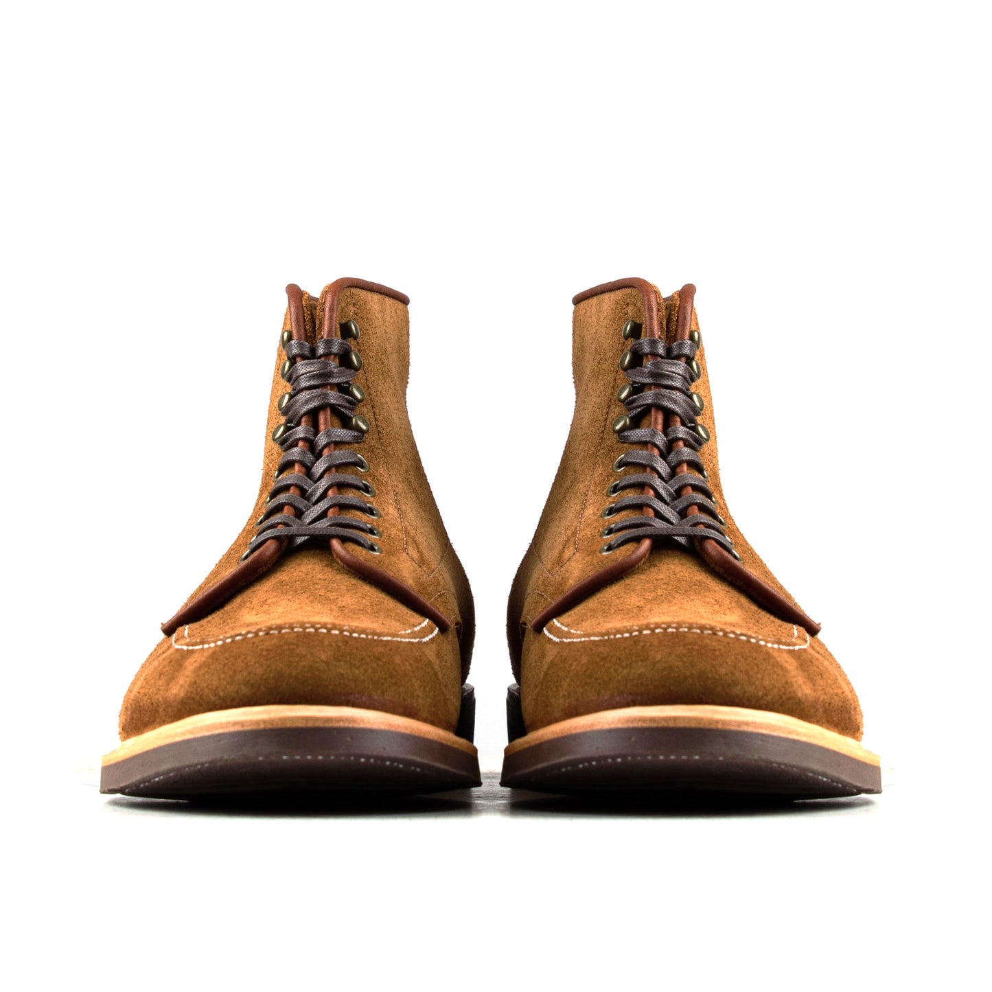 Indiana MocToe Boot - luosjiet®boots - Yellow Brown Oiled Cowhide Reverse