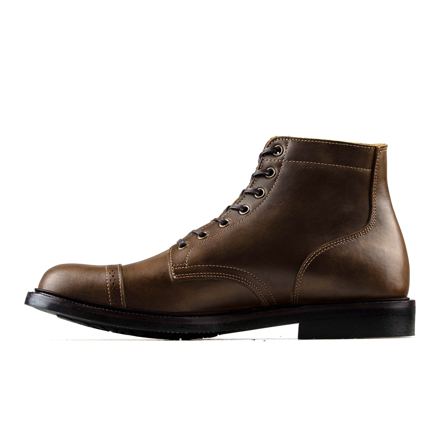 CapToe Commander Boot - luosjiet®boots - Olive Refresh Waxy