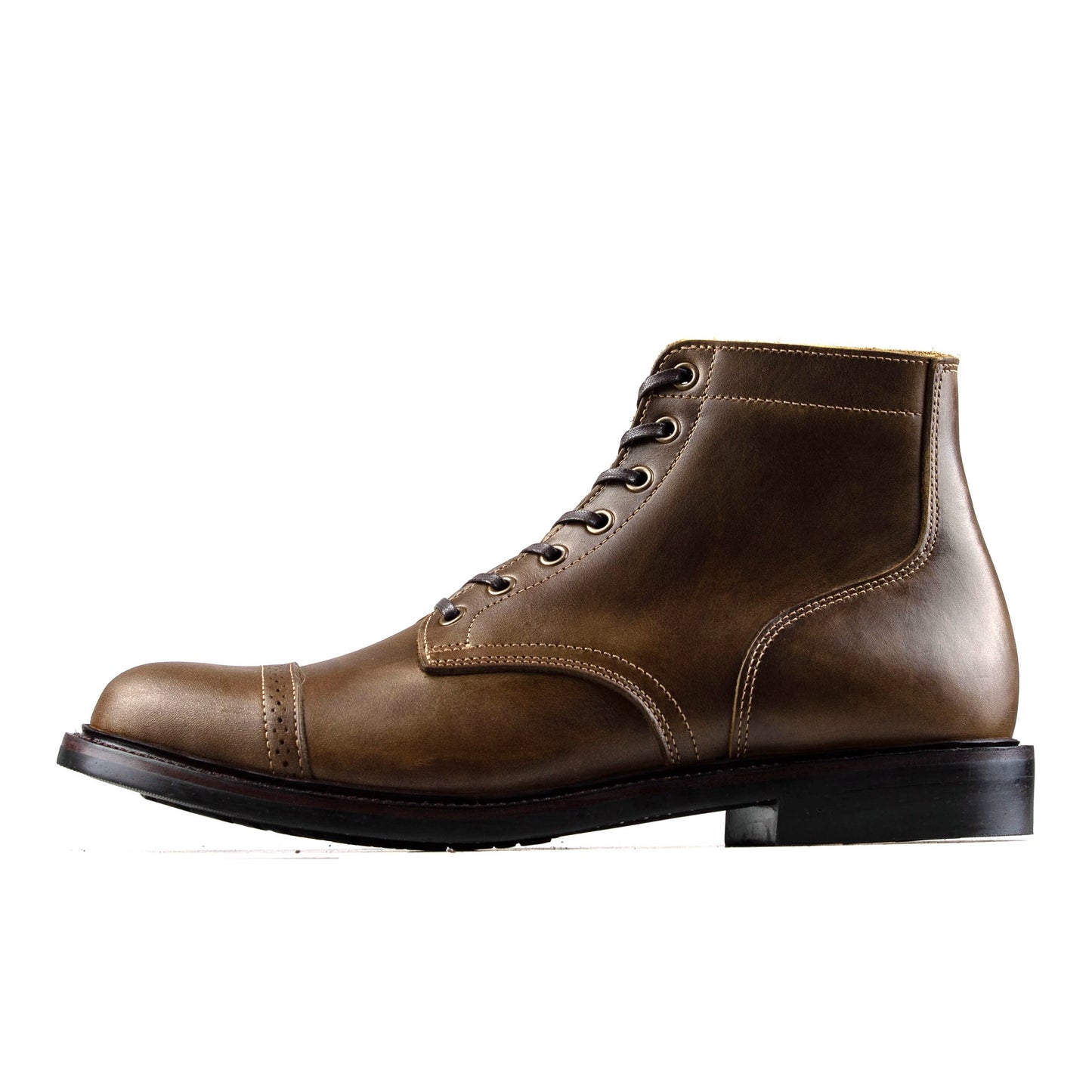 CapToe Commander Boot - luosjiet®boots - Olive Refresh Waxy