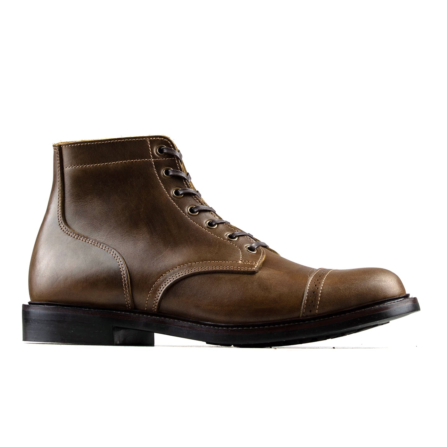 CapToe Commander Boot - luosjiet®boots - Olive Refresh Waxy