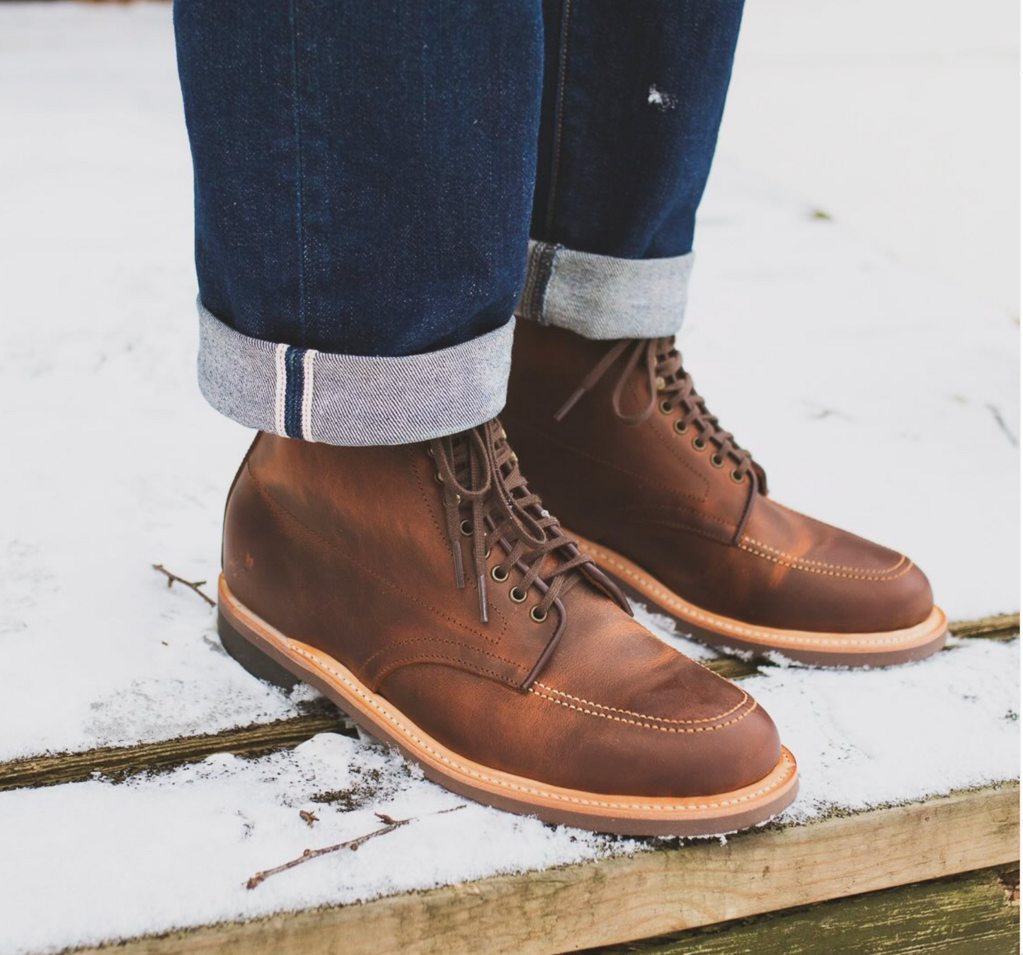 Indiana Moctoe Boot - luosjiet®boots - Red Brown Crazy Horse Cowhide