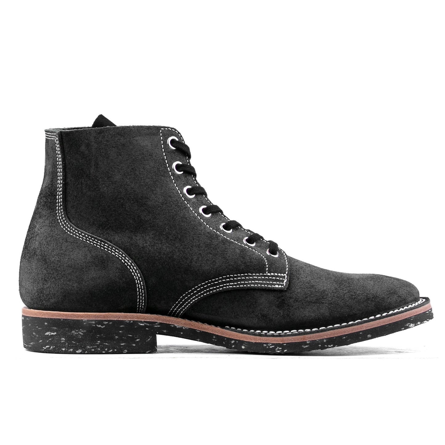 T.G.Escape Boondoker Boot - luosjiet®boots - Black Grain Cowhide Reverse(Short Hair)