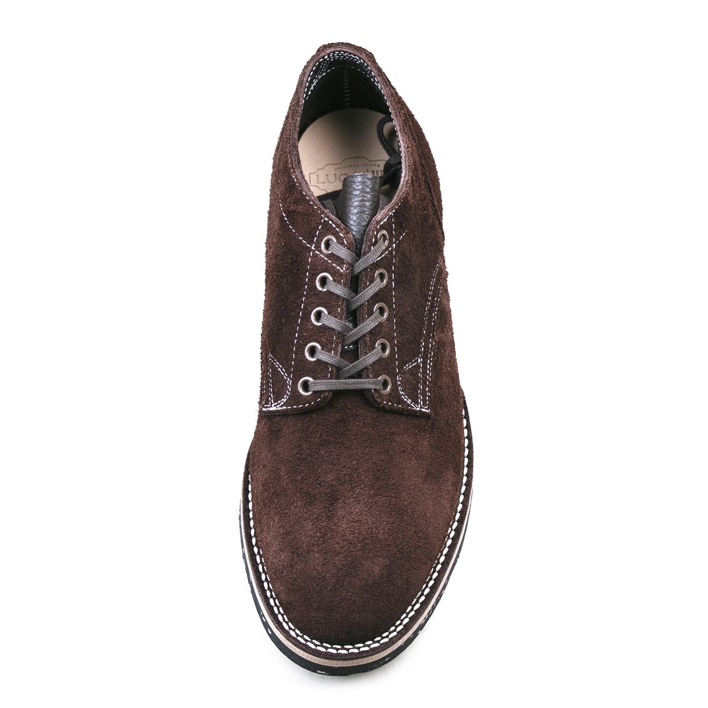 T.G.Escape Boondoker Shoes - luosjiet®boots - Dark Brown Oiled Cowhide Reverse(Short Hair)