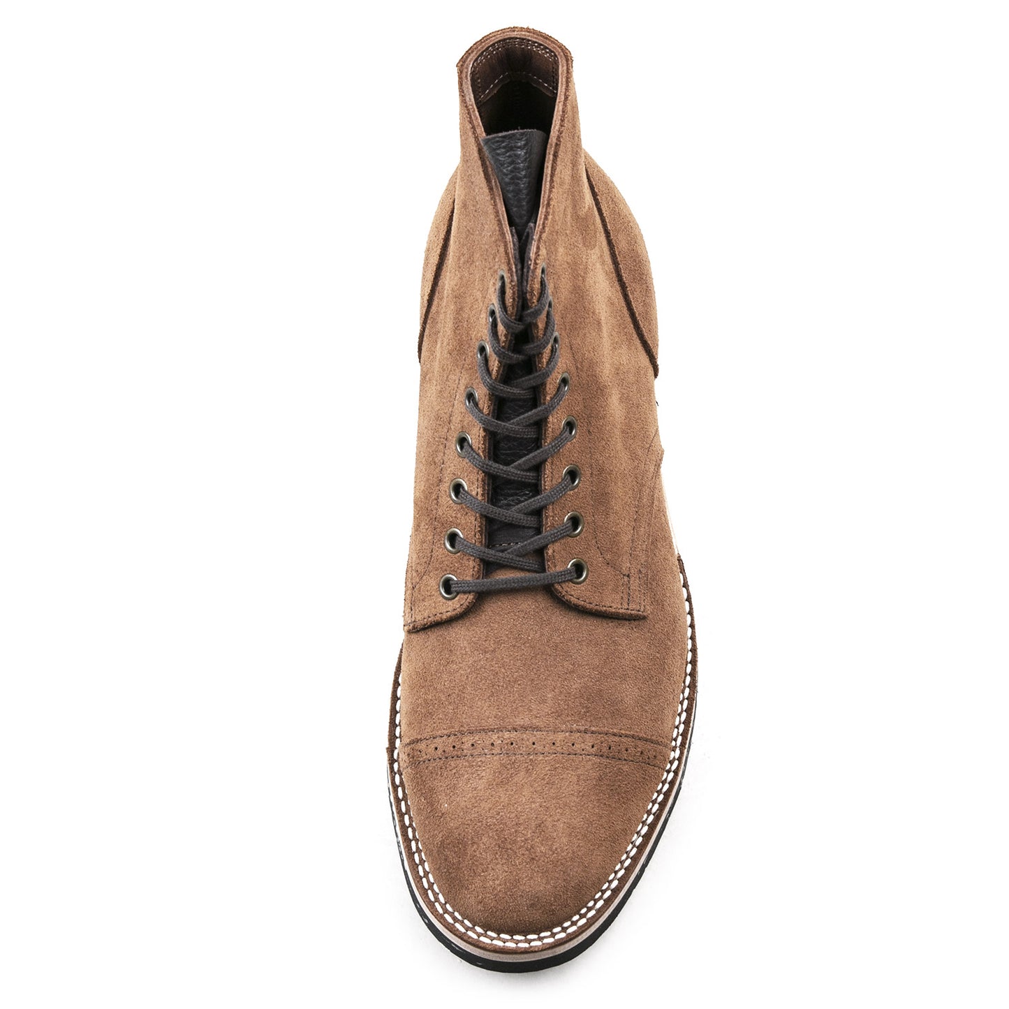 CapToe Service Boot(Brock) - luosjiet®boots - Brown Full Grain Cowhide Reverse