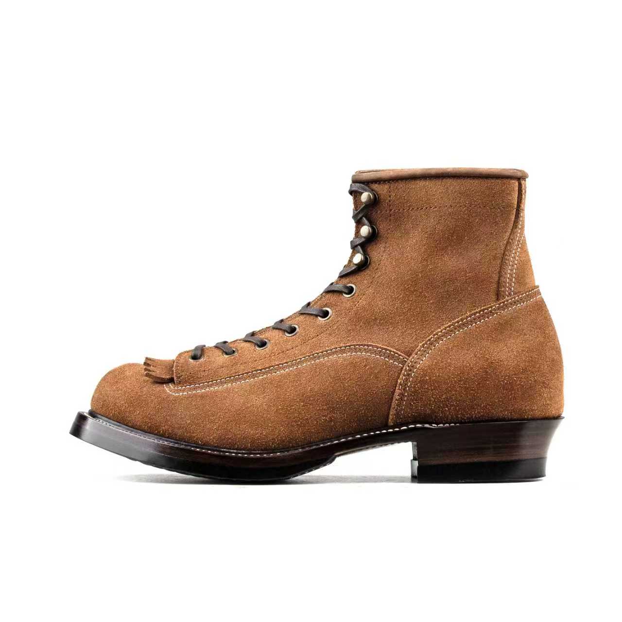 Monkey Boot M01 - luosjiet®boots MTO - Tan Oiled Nubuck Reverse
