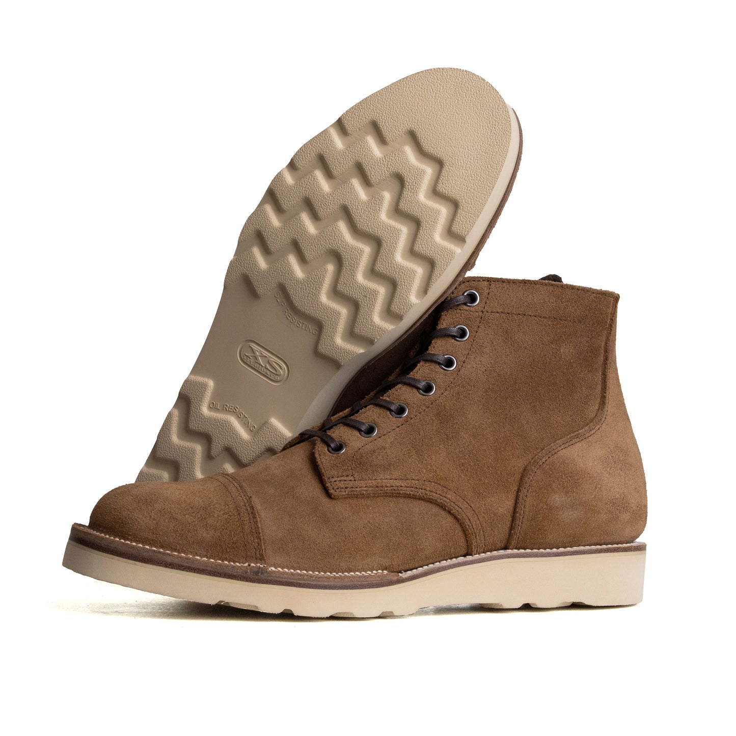 CapToe Service Boot - luosjiet®boots MTO - Tan Oiled Nubuck Reverse(German)
