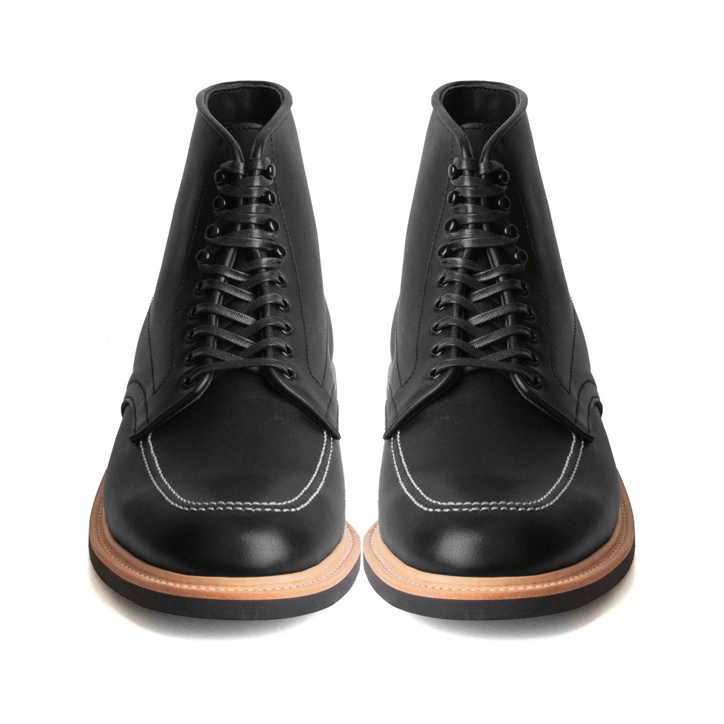 Indiana MocToe Boot - luosjiet®boots - Black Full Grain Cowhide