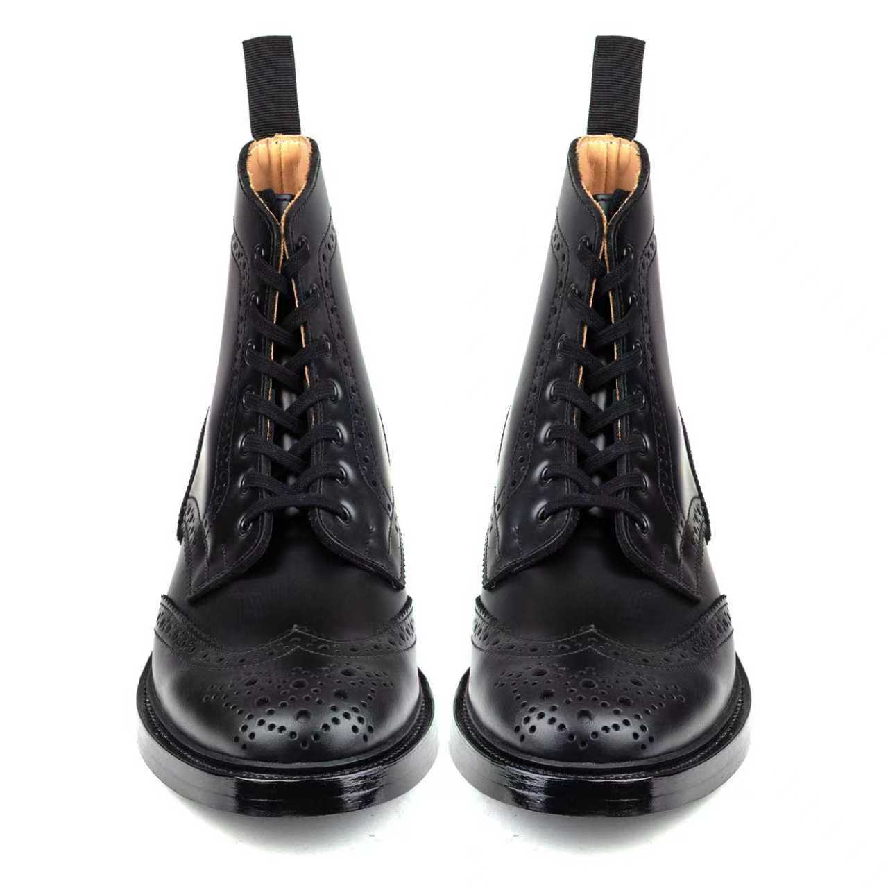Rural Block Boot - luosjiet®boots -  Black Smooth Cowhide