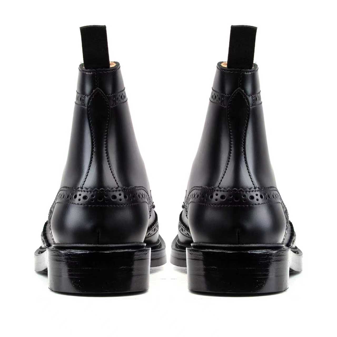 Rural Block Boot - luosjiet®boots -  Black Smooth Cowhide