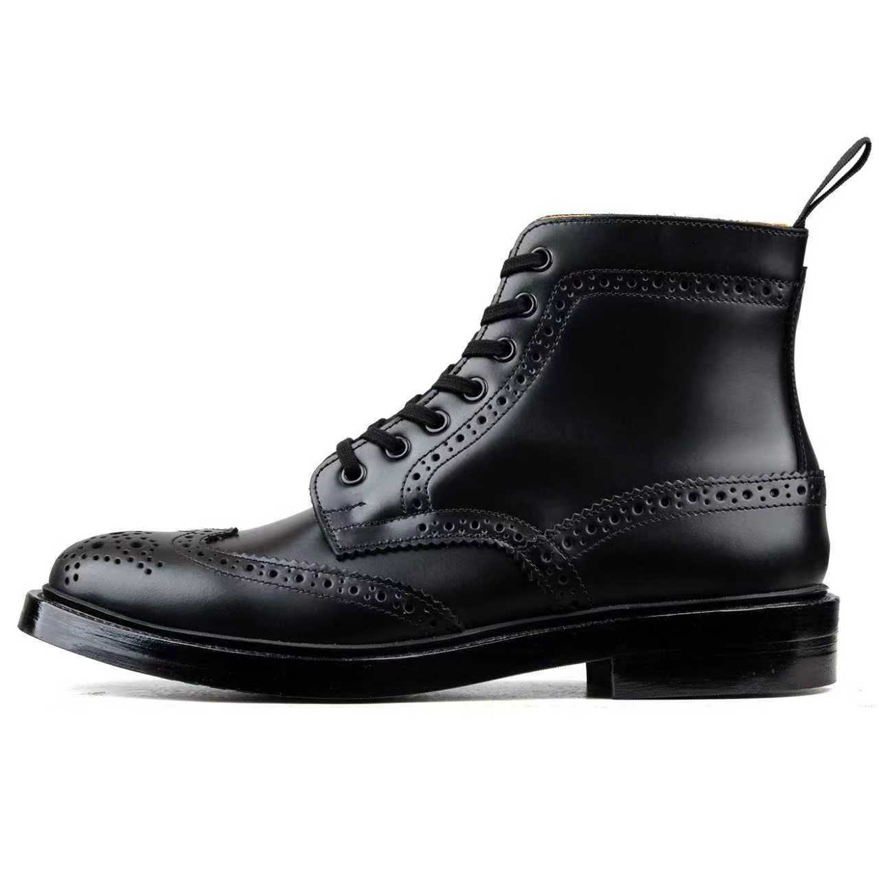 Rural Block Boot - luosjiet®boots -  Black Smooth Cowhide