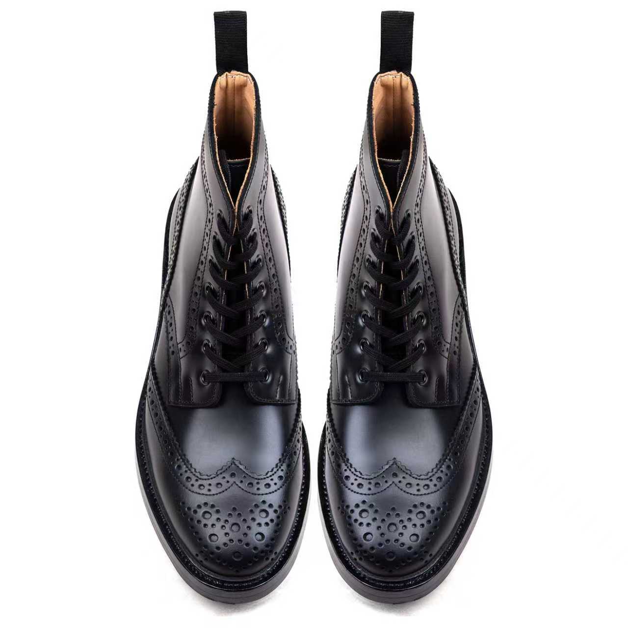 Rural Block Boot - luosjiet®boots -  Black Smooth Cowhide