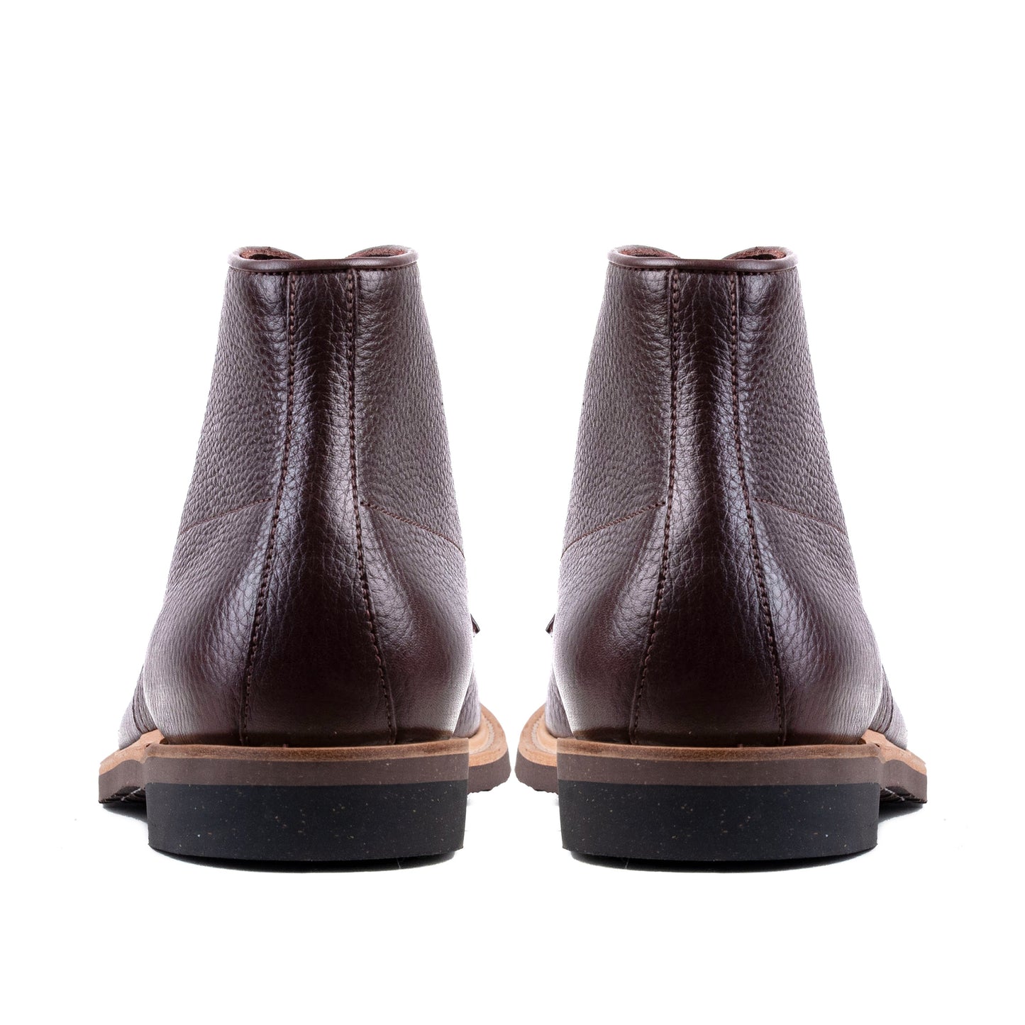 Indiana MocToe Boot - luosjiet®boots - Dark Brown Lychee pattern Cowhide
