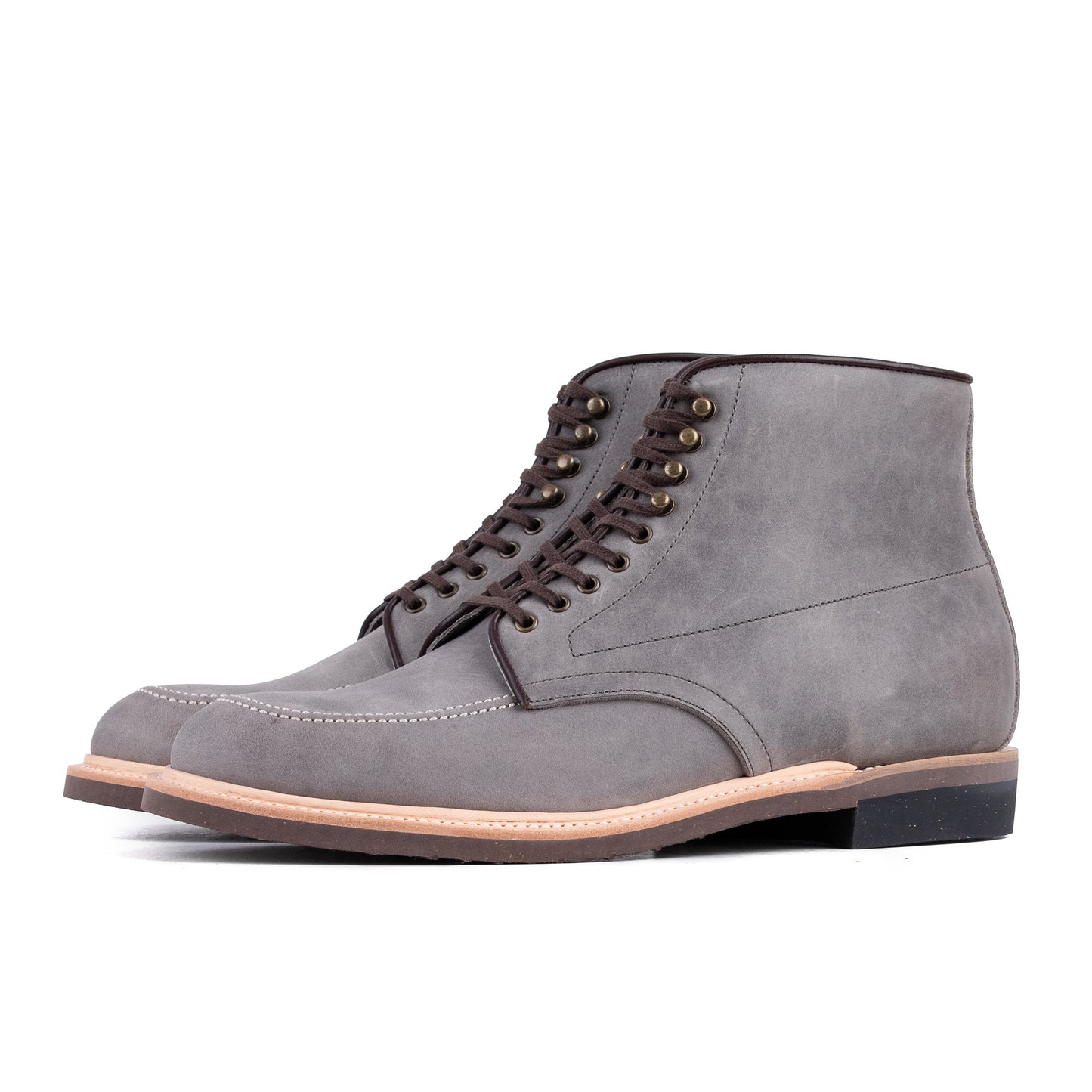 Indiana MocToe Boot -luosjiet®boots - Grey oiled Nubuck(German)