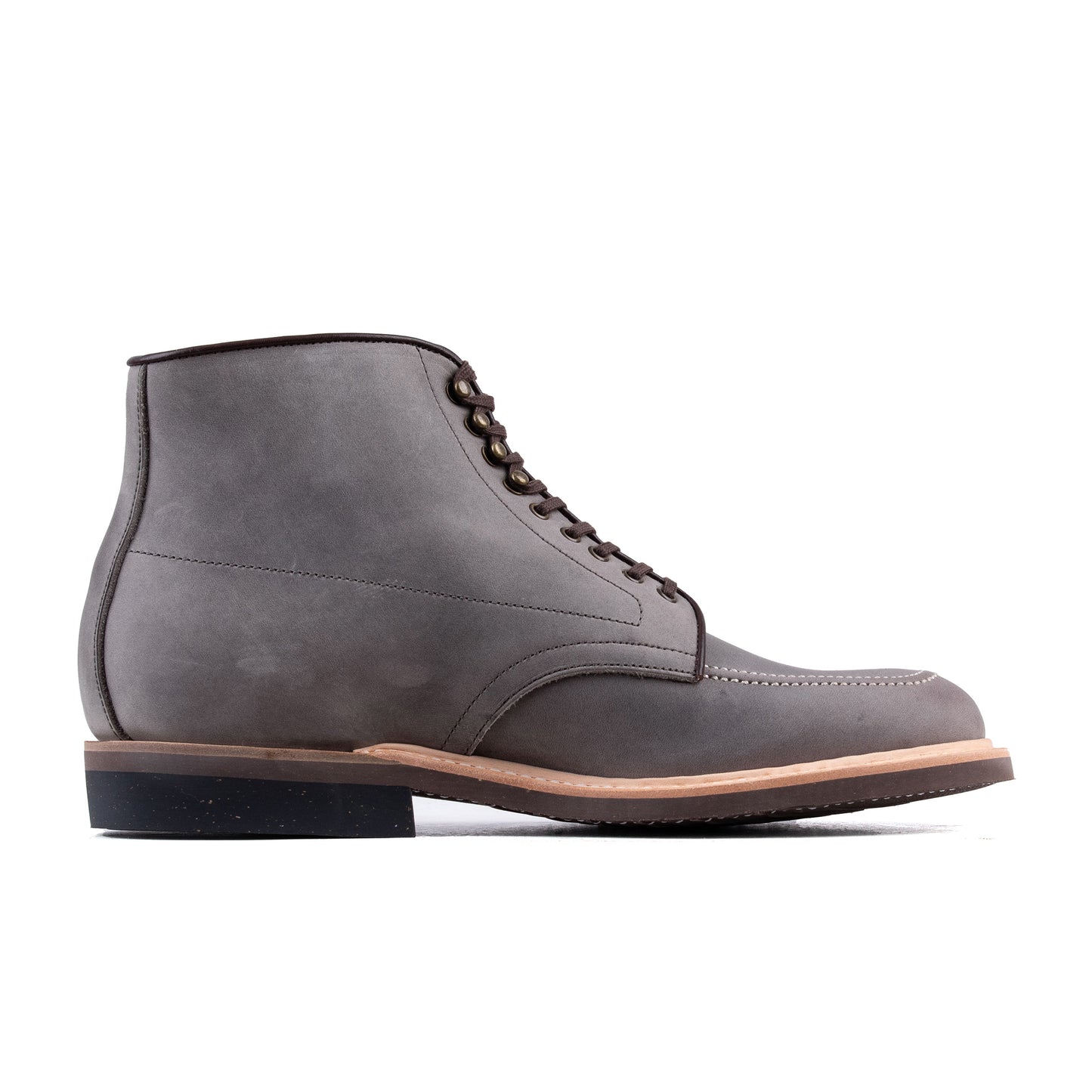 Indiana MocToe Boot -luosjiet®boots - Grey oiled Nubuck(German)