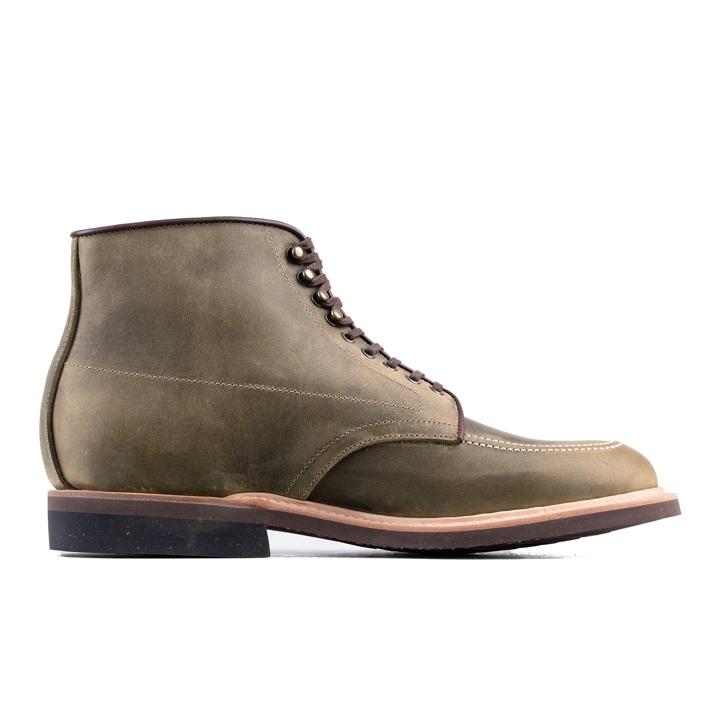 Indiana MocToe Boot -luosjiet®boots - Olive oiled Nubuck(German)