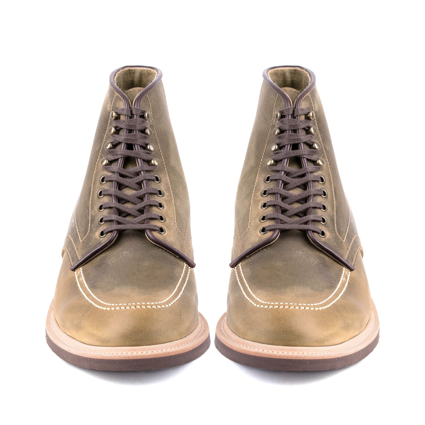 Indiana MocToe Boot -luosjiet®boots - Olive oiled Nubuck(German)