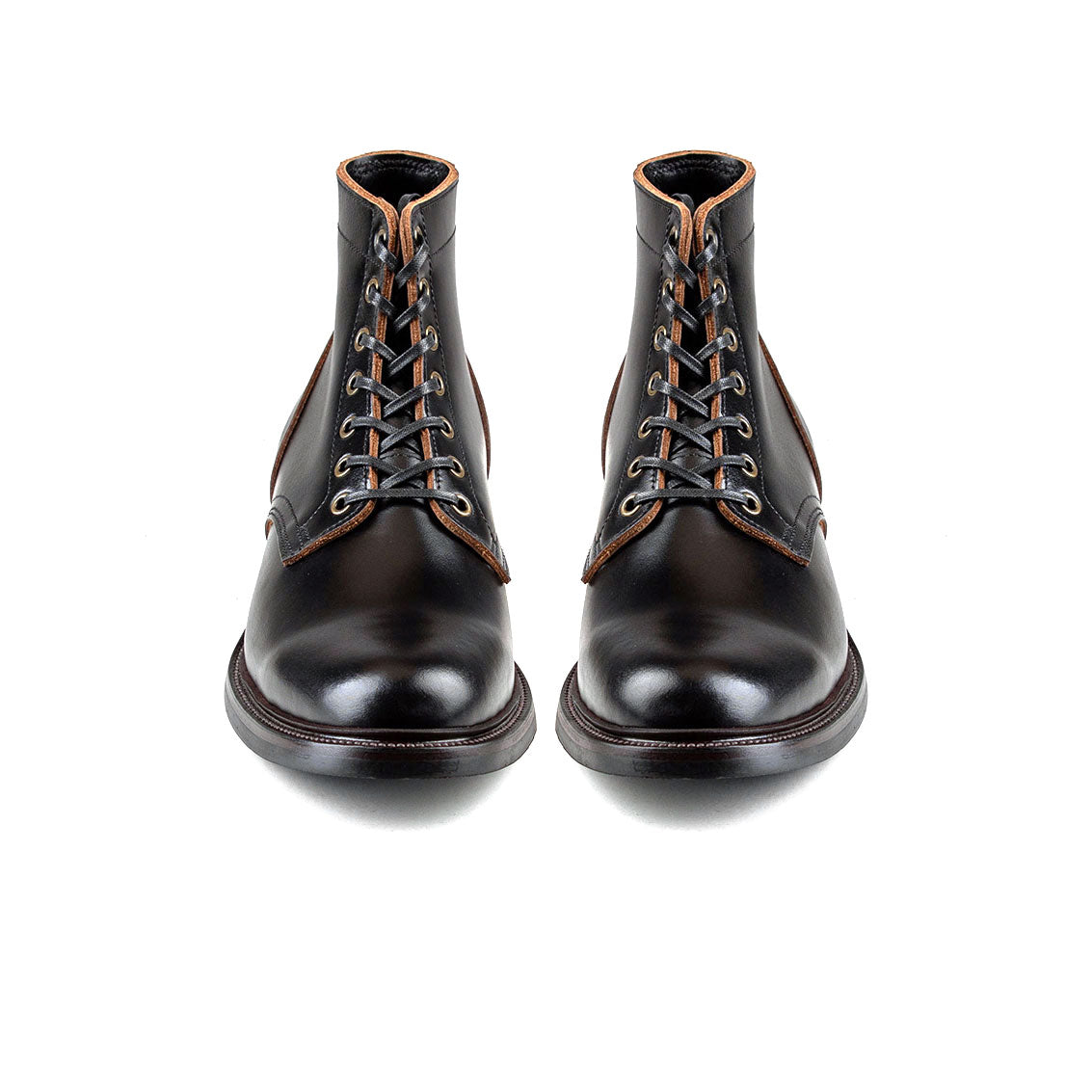 Plain Commander Boot - luosjiet®boots - Black TeaCore Smooth Cowhide
