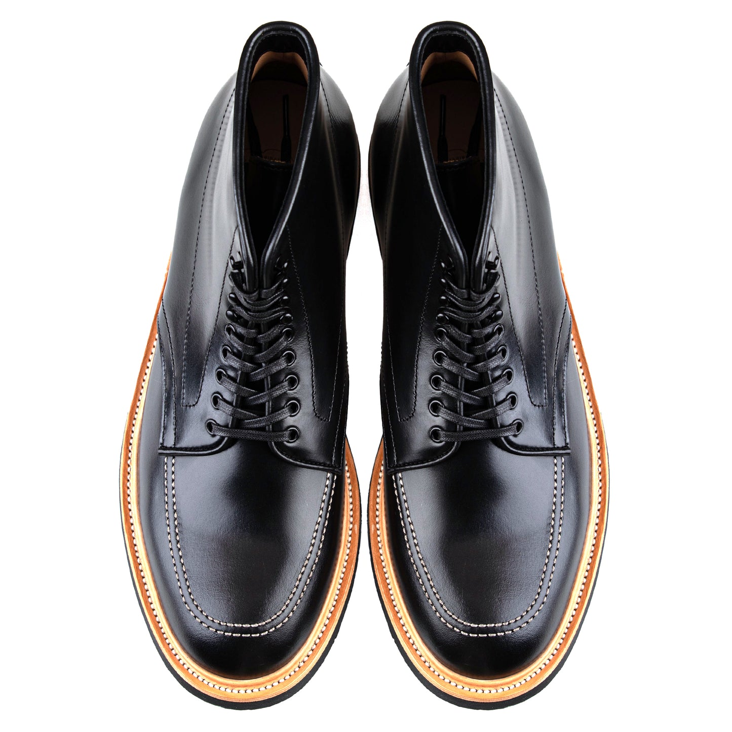 Indiana MocToe Boot -luosjiet®boots - Black Smooth Cowhide