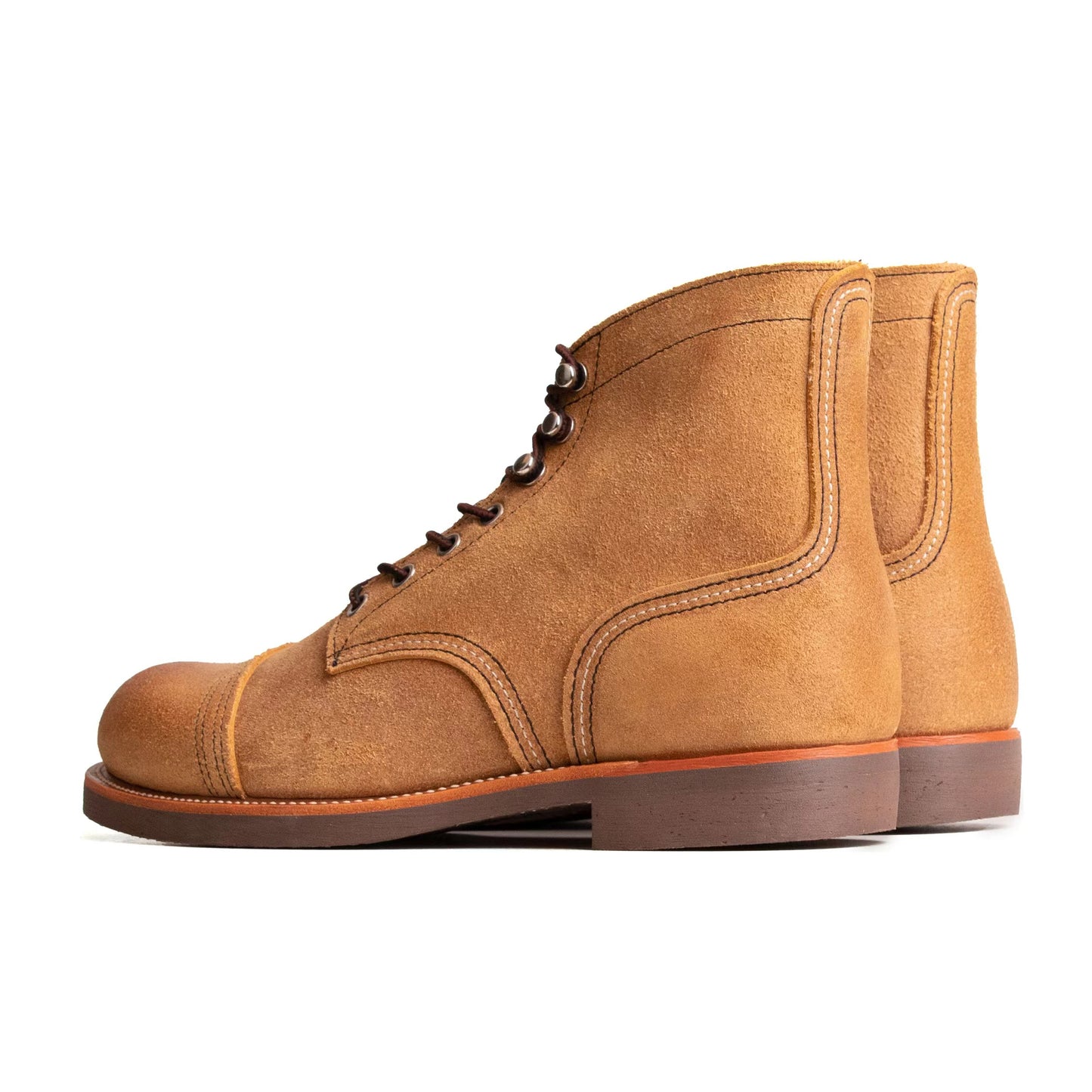 Classic Paratroop Boots - luosjiet®boots - Yellow Brown Grain Cowhide Reverse
