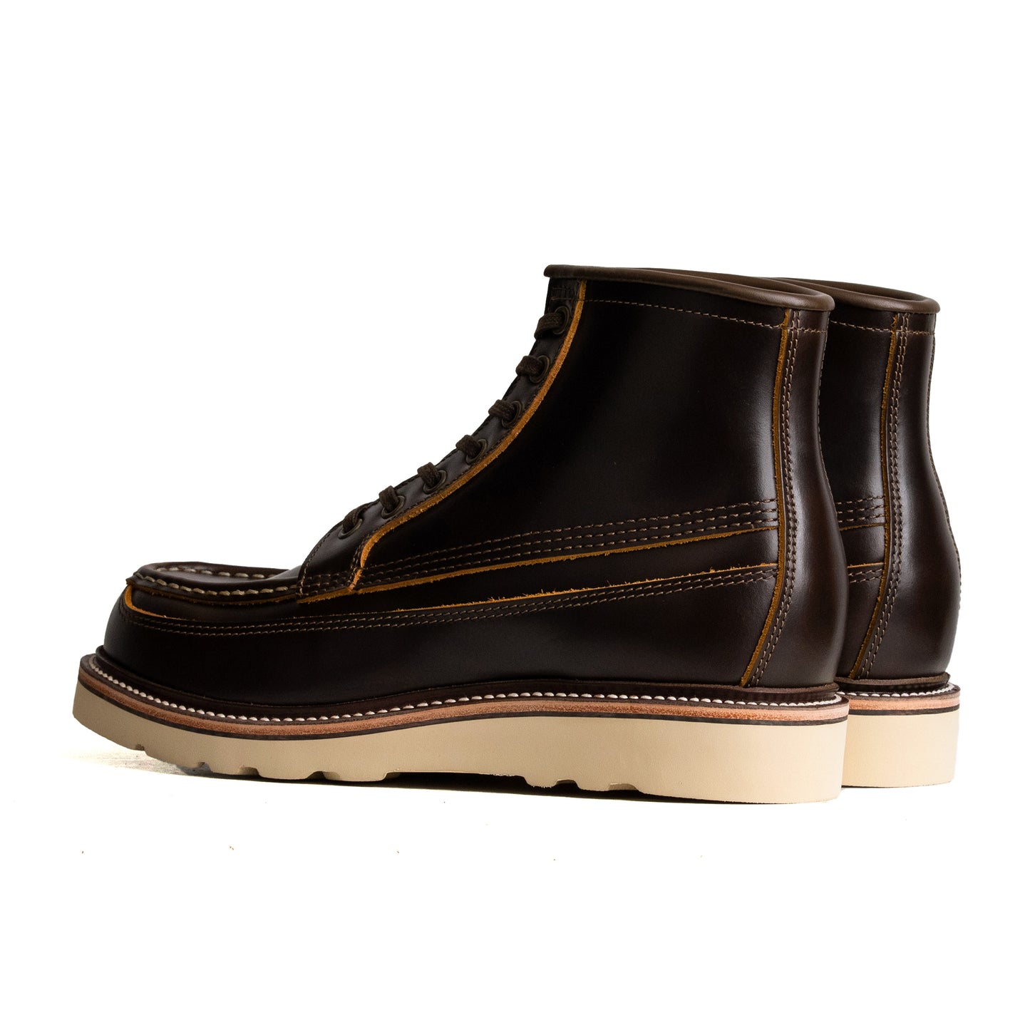 Rural MocToe Boot -luosjiet®boots - Dark Brown TeaCore Smooth Cowhide