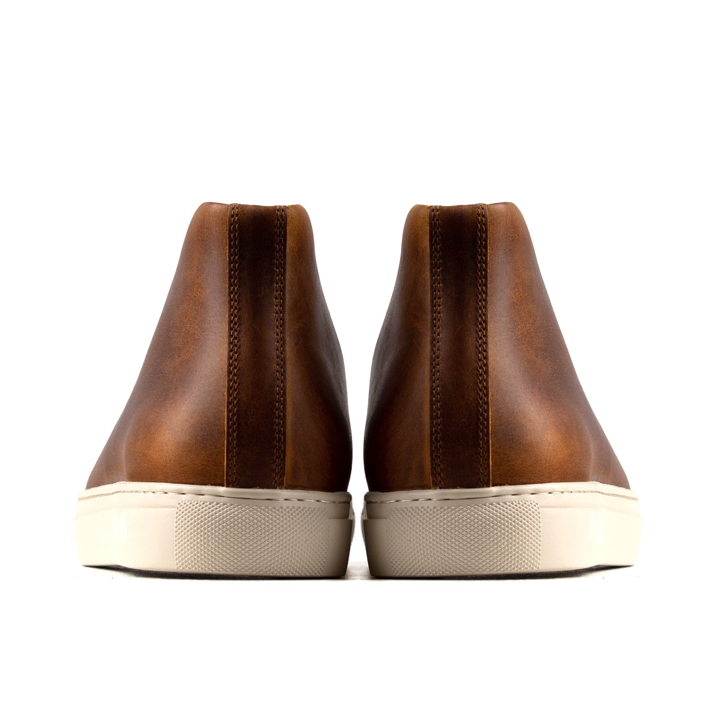 Classic Mid-Tops Sneaker - luosjiet®Sneakers - Red Brown Crazy Horse Cowhide