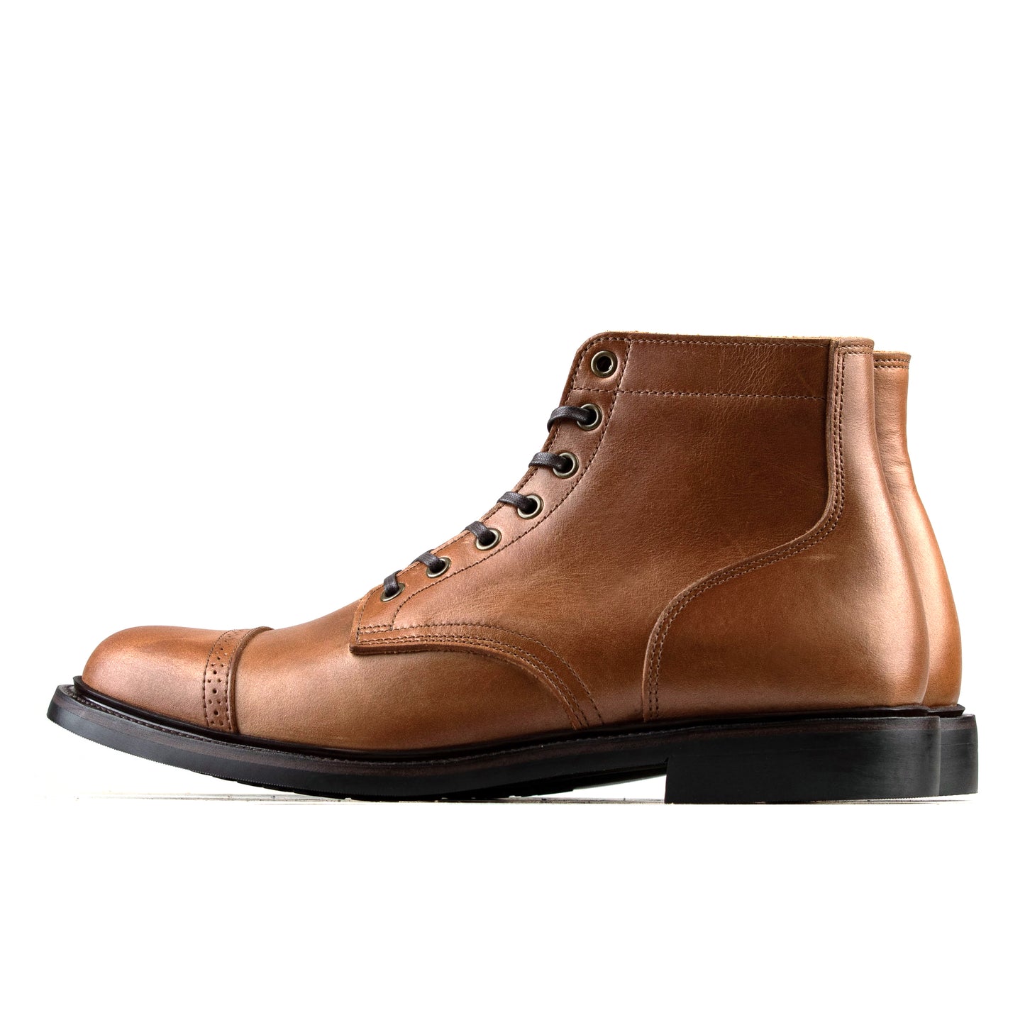 CapToe Commander Boot - luosjiet®boots - Tan Refresh Waxy