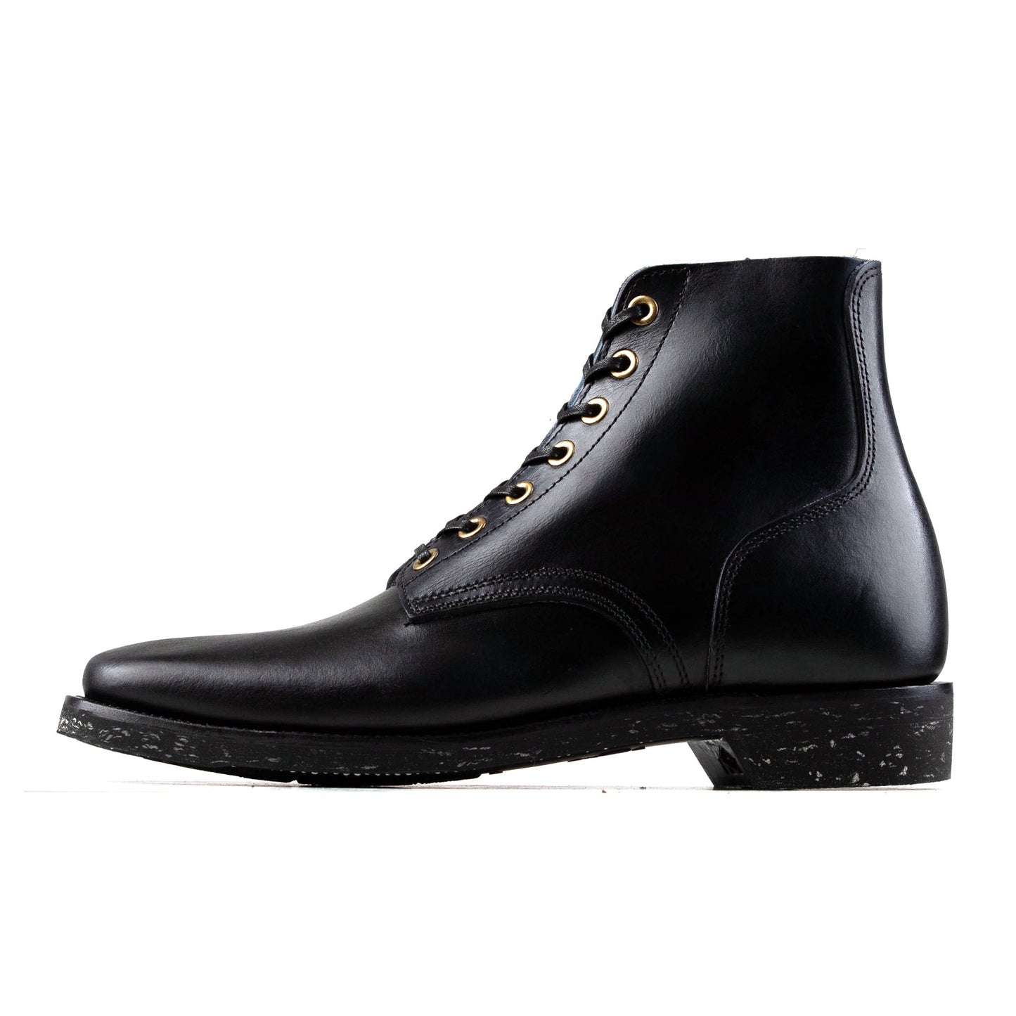 M1944 Boondoker Boot - luosjiet®boots -  Black Hand Dyed Oiled Nubuck+Brass Eyelets