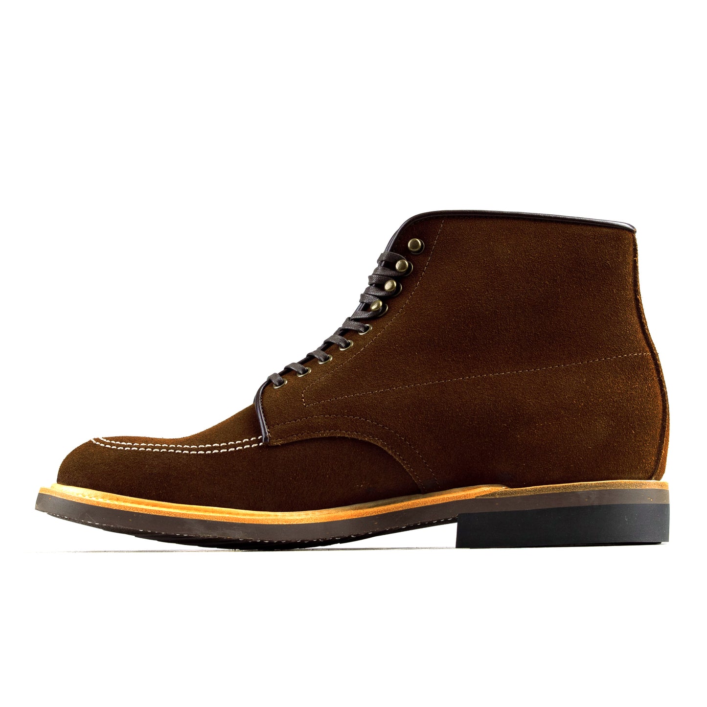 Indiana Jones MocToe Boot - luosjiet®boots - Dark Brown Oiled Cowhide Reverse