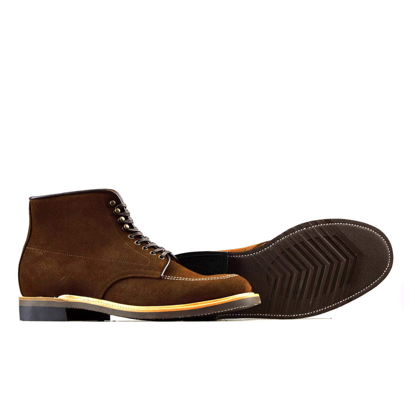 Indiana Jones MocToe Boot - luosjiet®boots - Dark Brown Oiled Cowhide Reverse